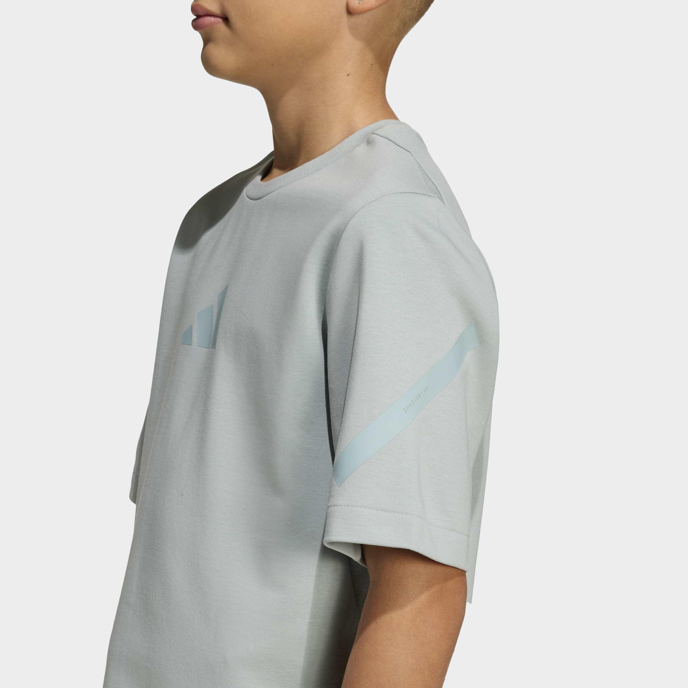 Kids Unisex adidas Z.N.E. T-Shirt, Green, A701_ONE, large image number 3