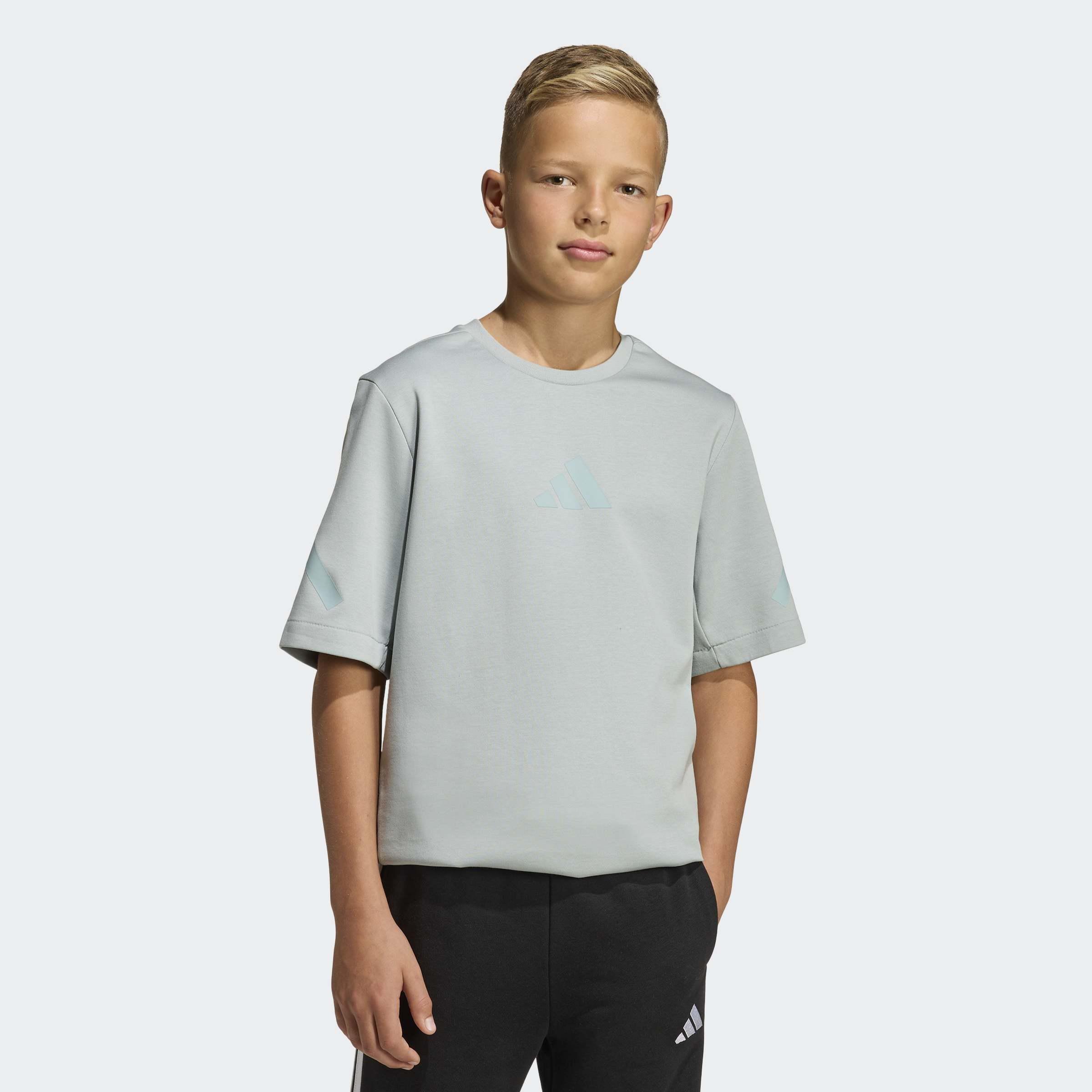 Kids Unisex adidas Z.N.E. T-Shirt, Green, A701_ONE, large image number 5