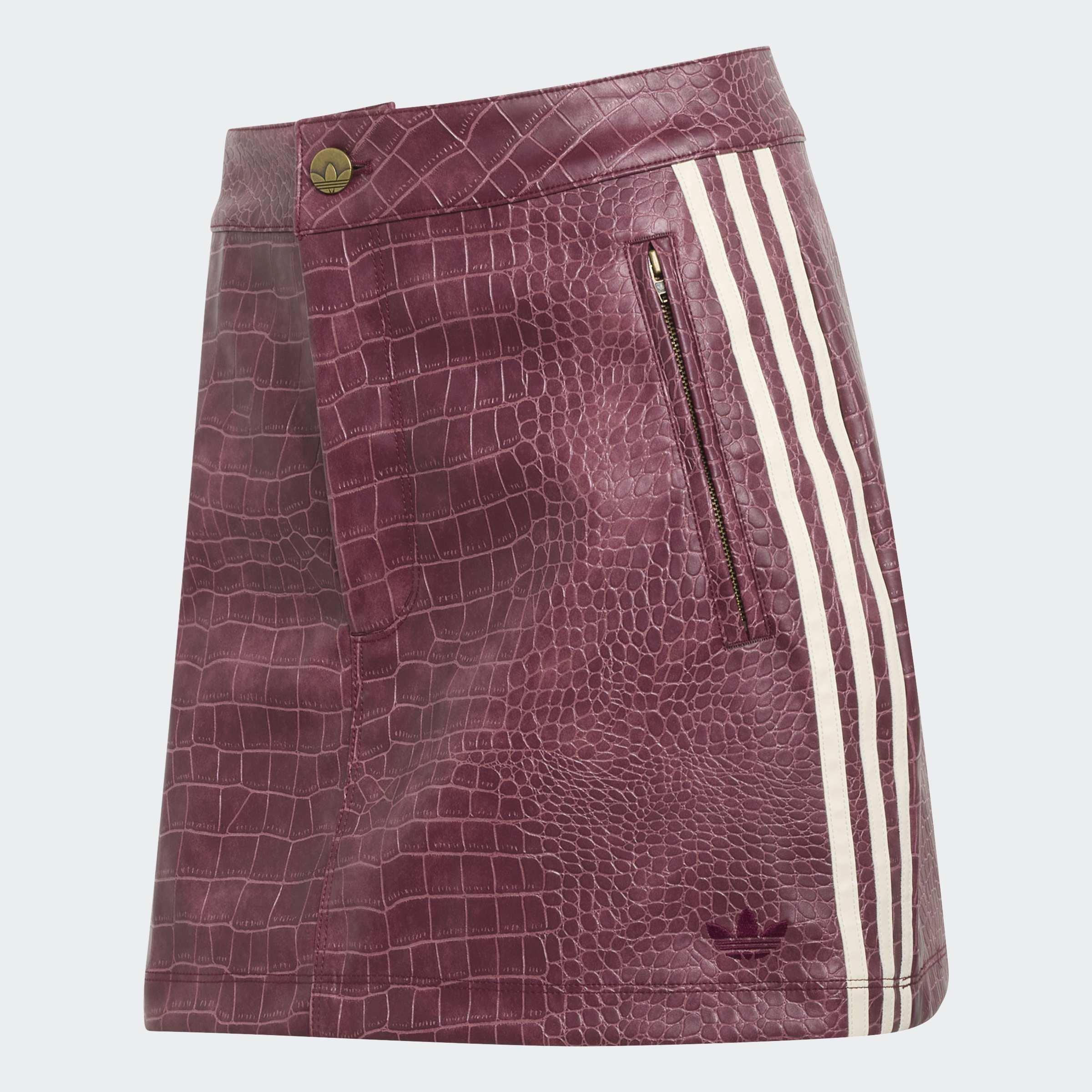 Pleather Mini Skirt, Red, A701_ONE, large image number 0