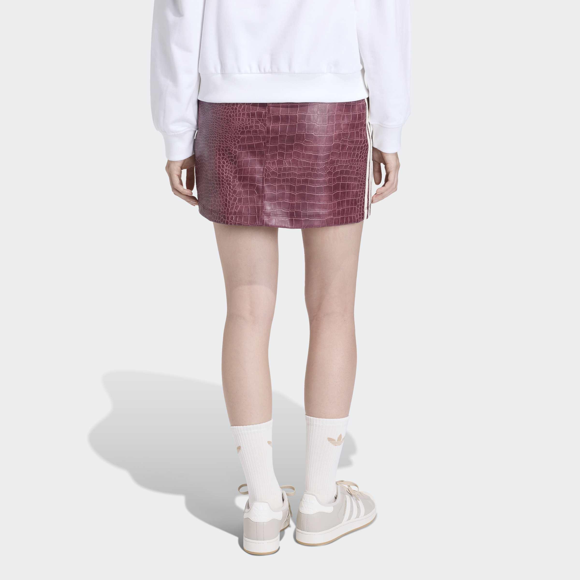 Pleather Mini Skirt, Red, A701_ONE, large image number 1