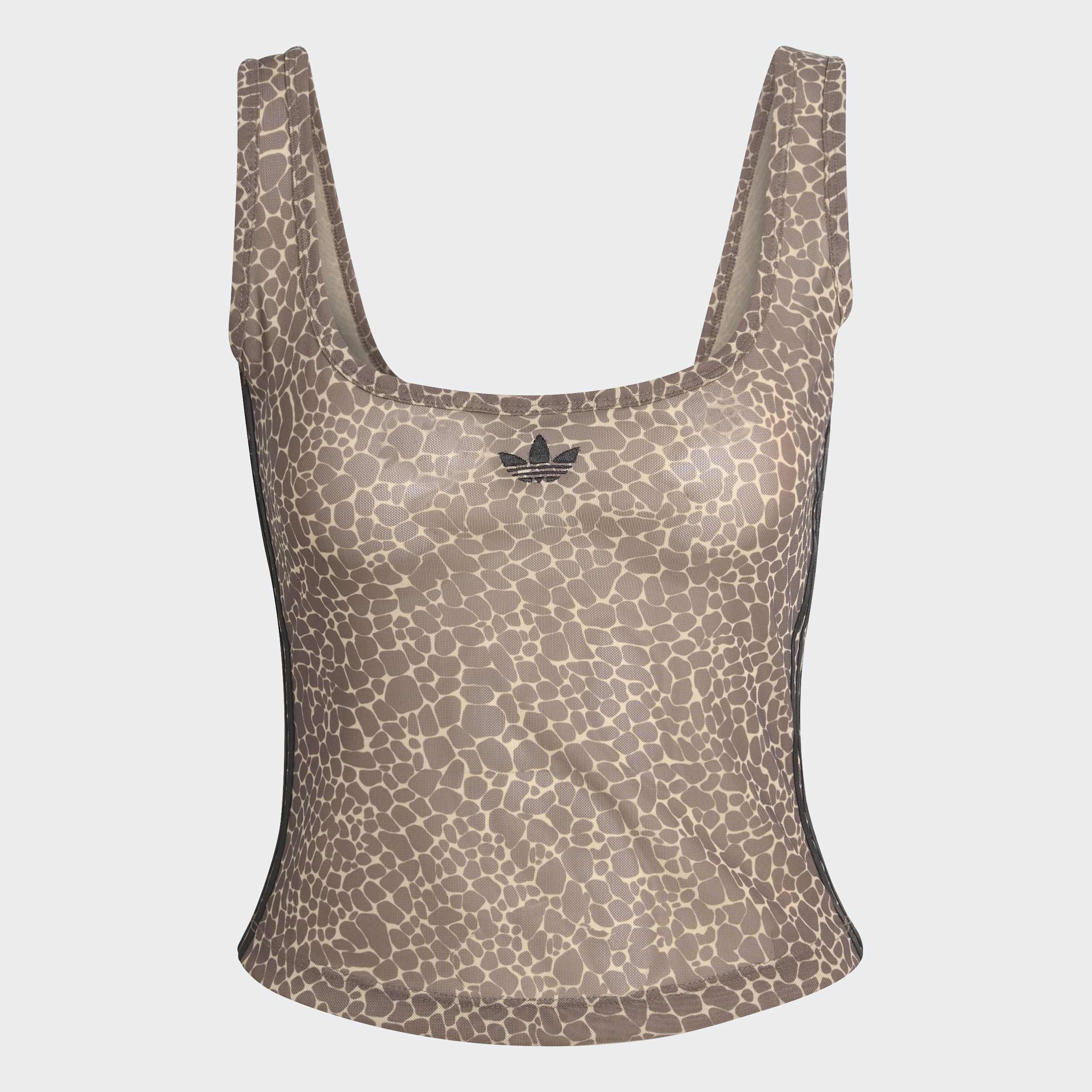 AOP Tank Top, Brown, A701_ONE, medium