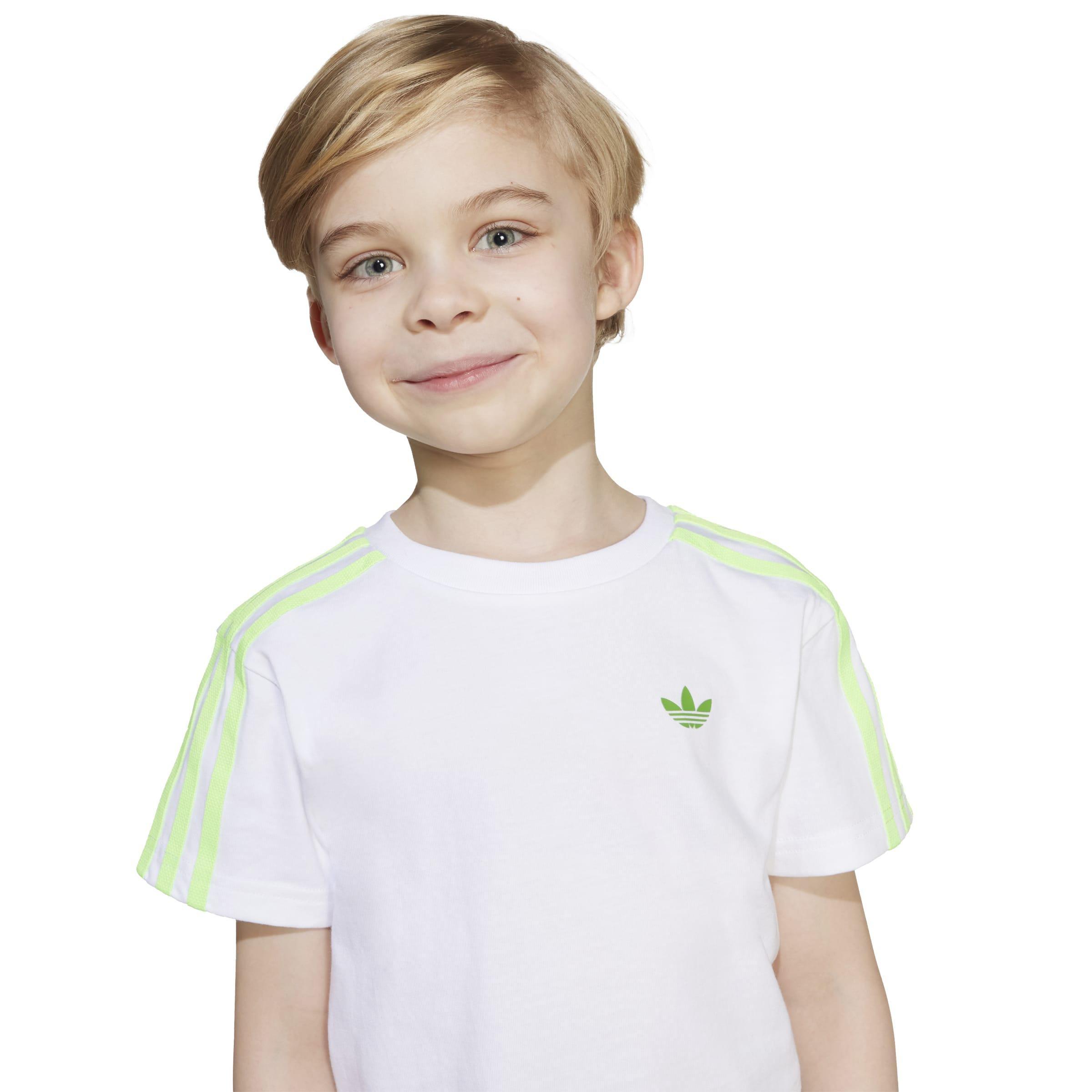 Kids Unisex adidas Originals X Minecraft Short Tee Set, White, A701_ONE, large image number 4