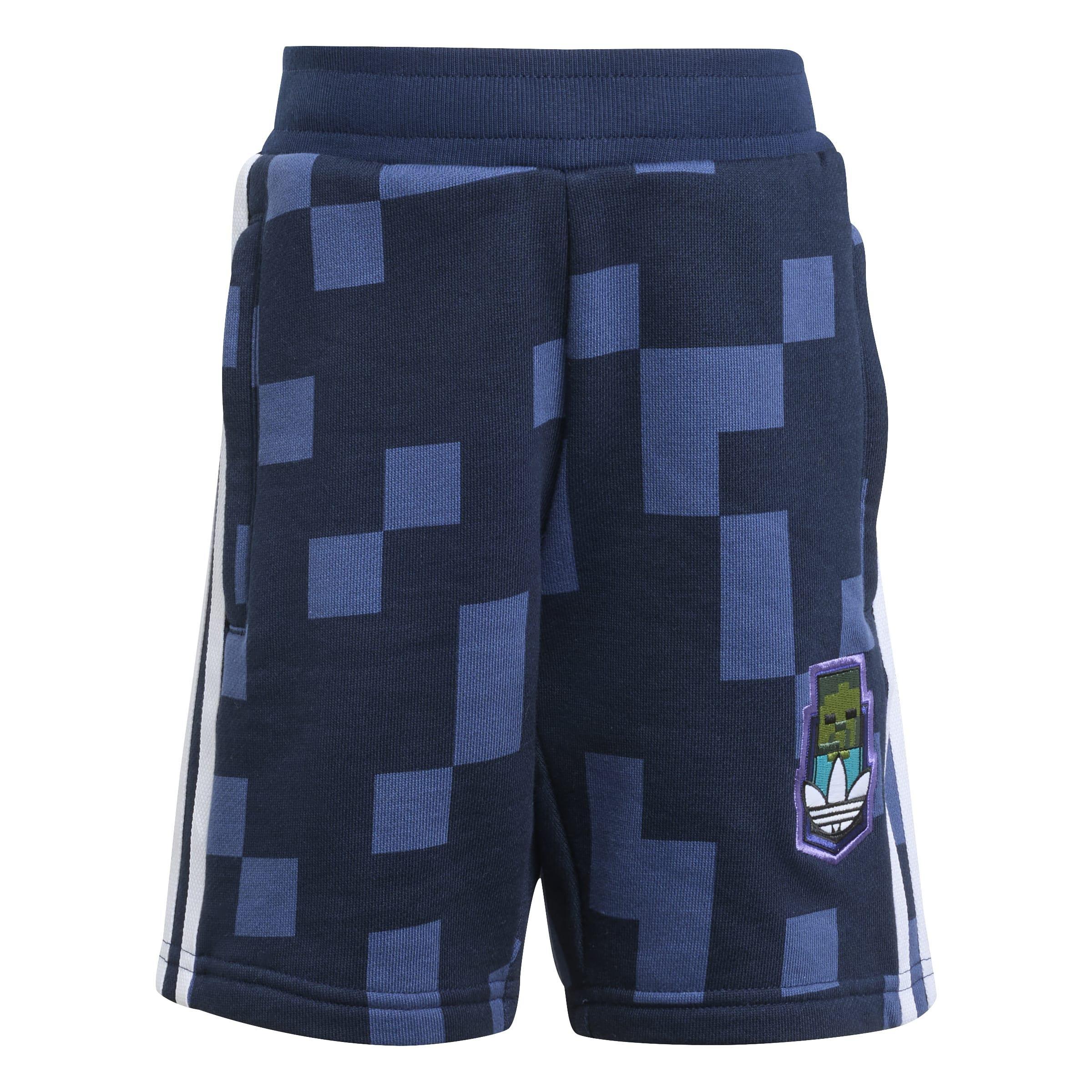 Kids Unisex adidas Originals X Minecraft Short Tee Set, Blue, A701_ONE, large image number 13