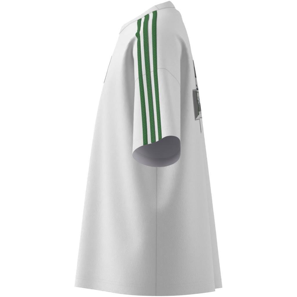 Kids Unisex adidas Originals X Minecraft Graphic T-Shirt, White, A701_ONE, large image number 5