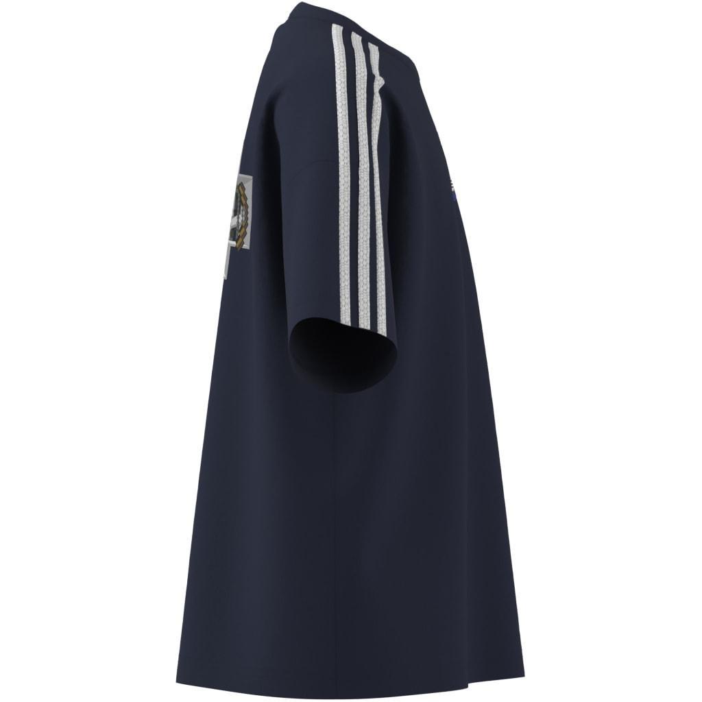 Kids Unisex adidas Originals X Minecraft Graphic T-Shirt, Blue, A701_ONE, large image number 11
