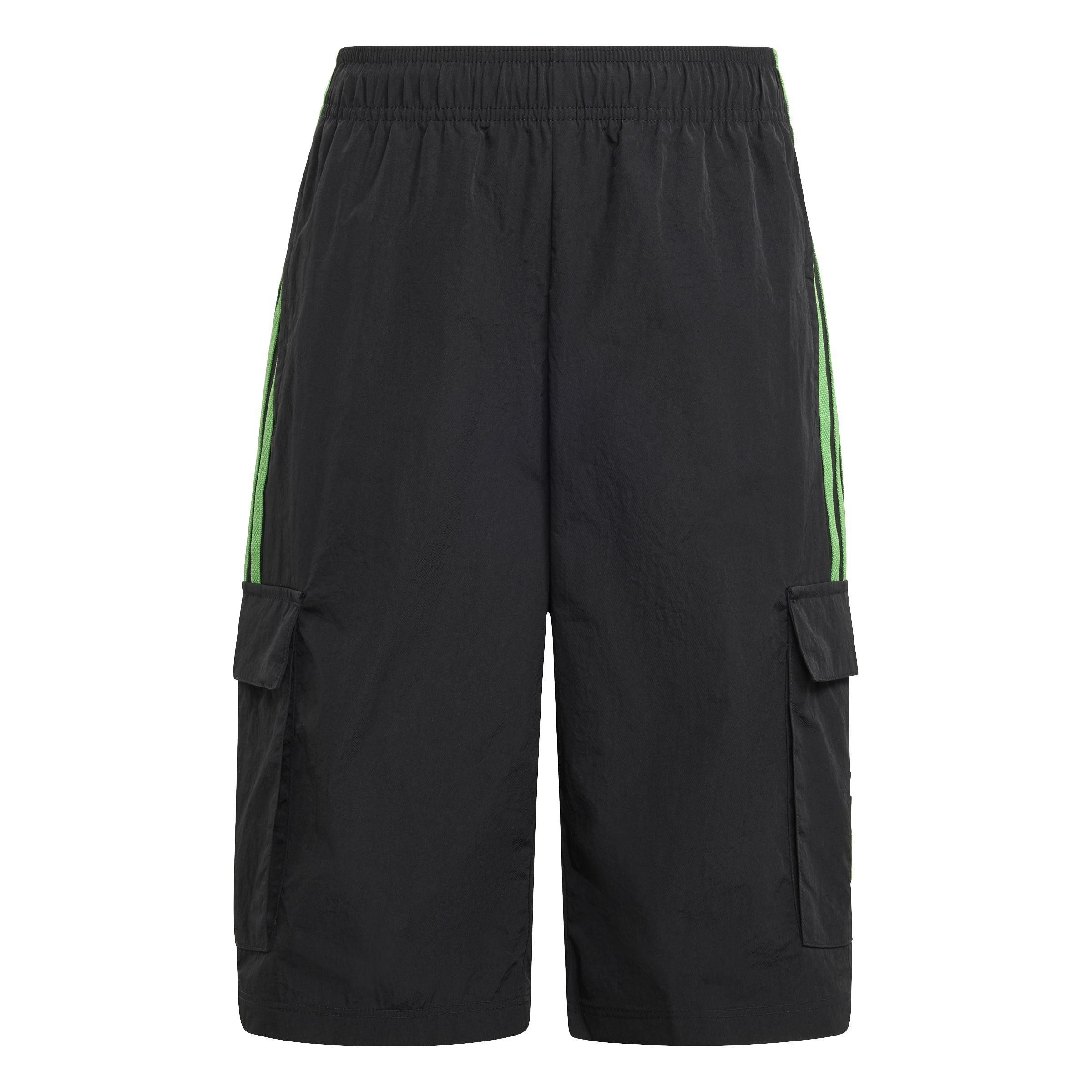 Kids Unisex adidas Originals X Minecraft Cargo Shorts, Black, , large image number 0