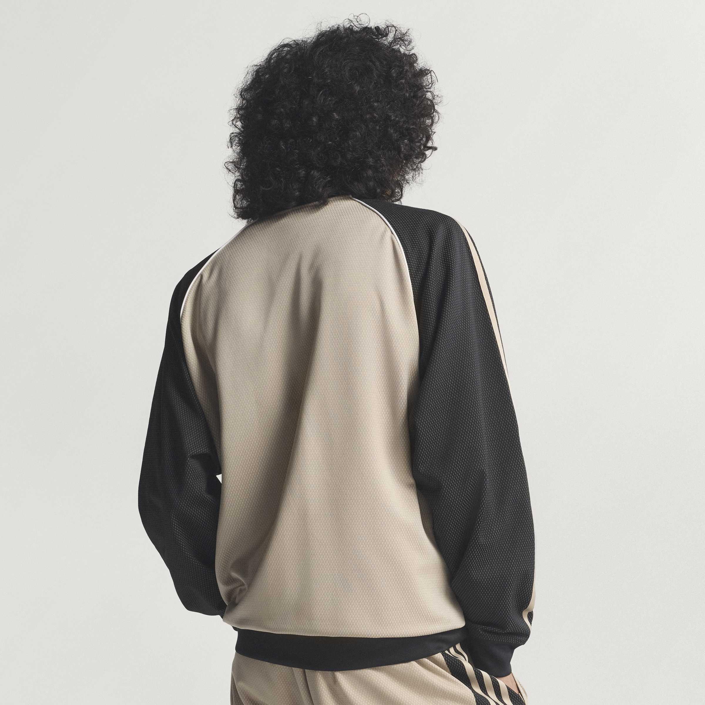 Loose Mesh Track Top, Beige, A701_ONE, large image number 6