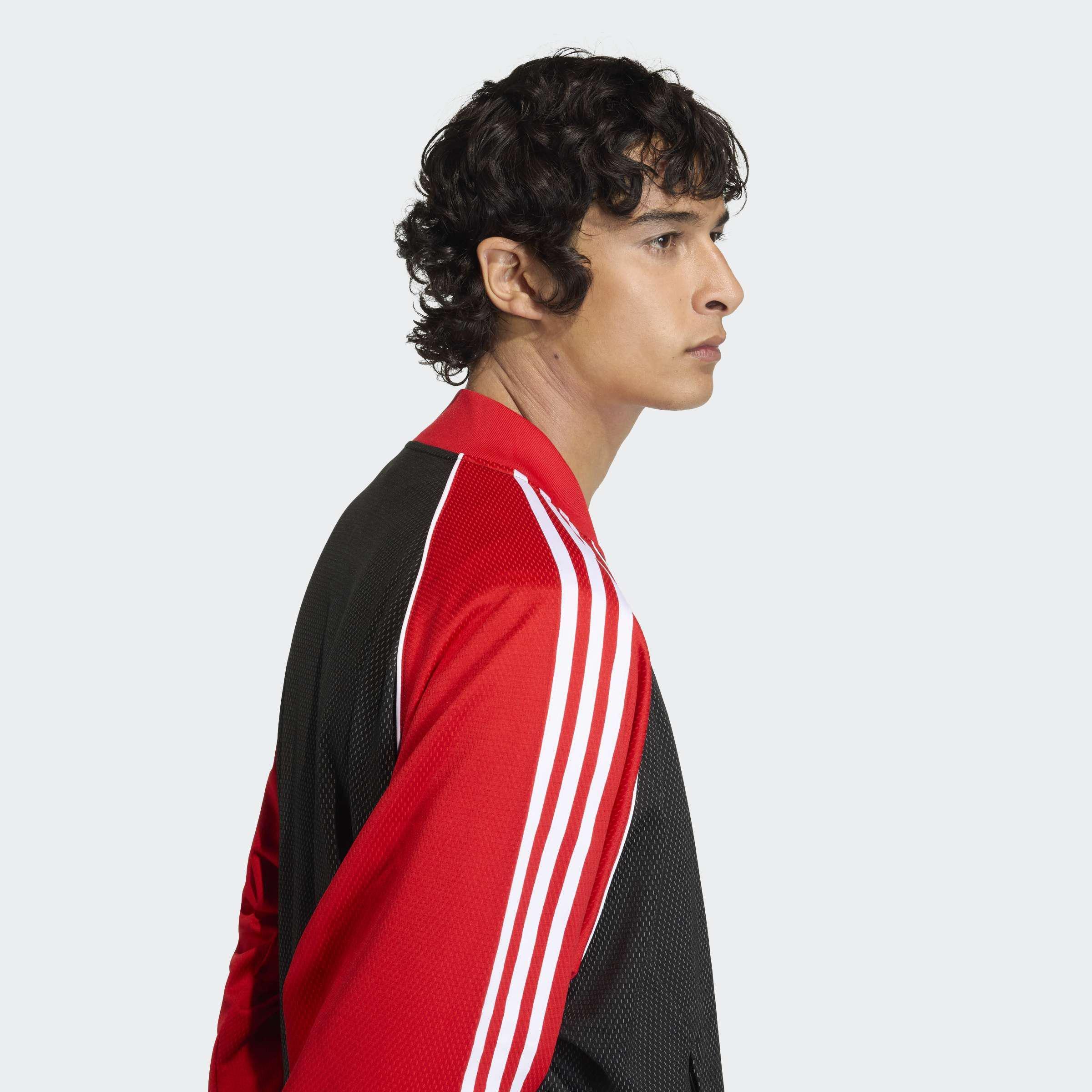 Sst Loose Mesh Track Top, Black, A701_ONE, large image number 3