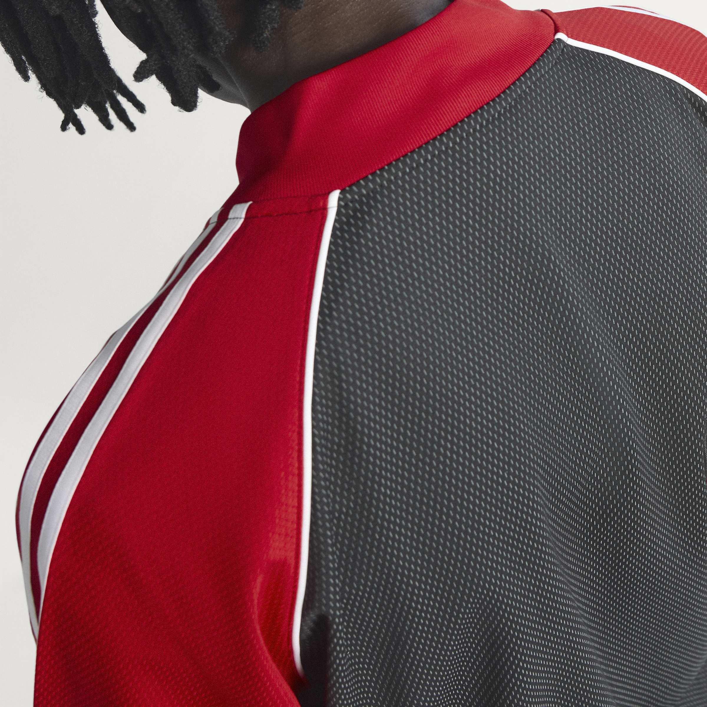 Sst Loose Mesh Track Top, Black, A701_ONE, large image number 6