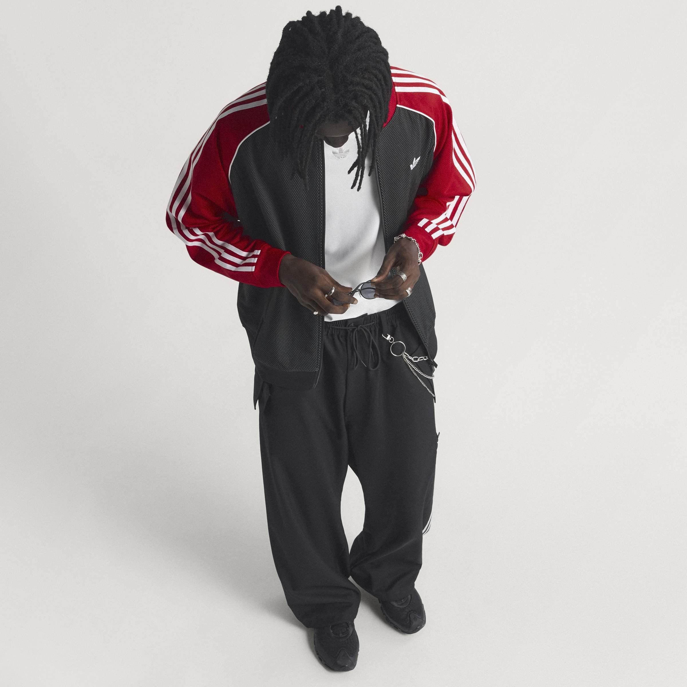 Sst Loose Mesh Track Top, Black, A701_ONE, large image number 9
