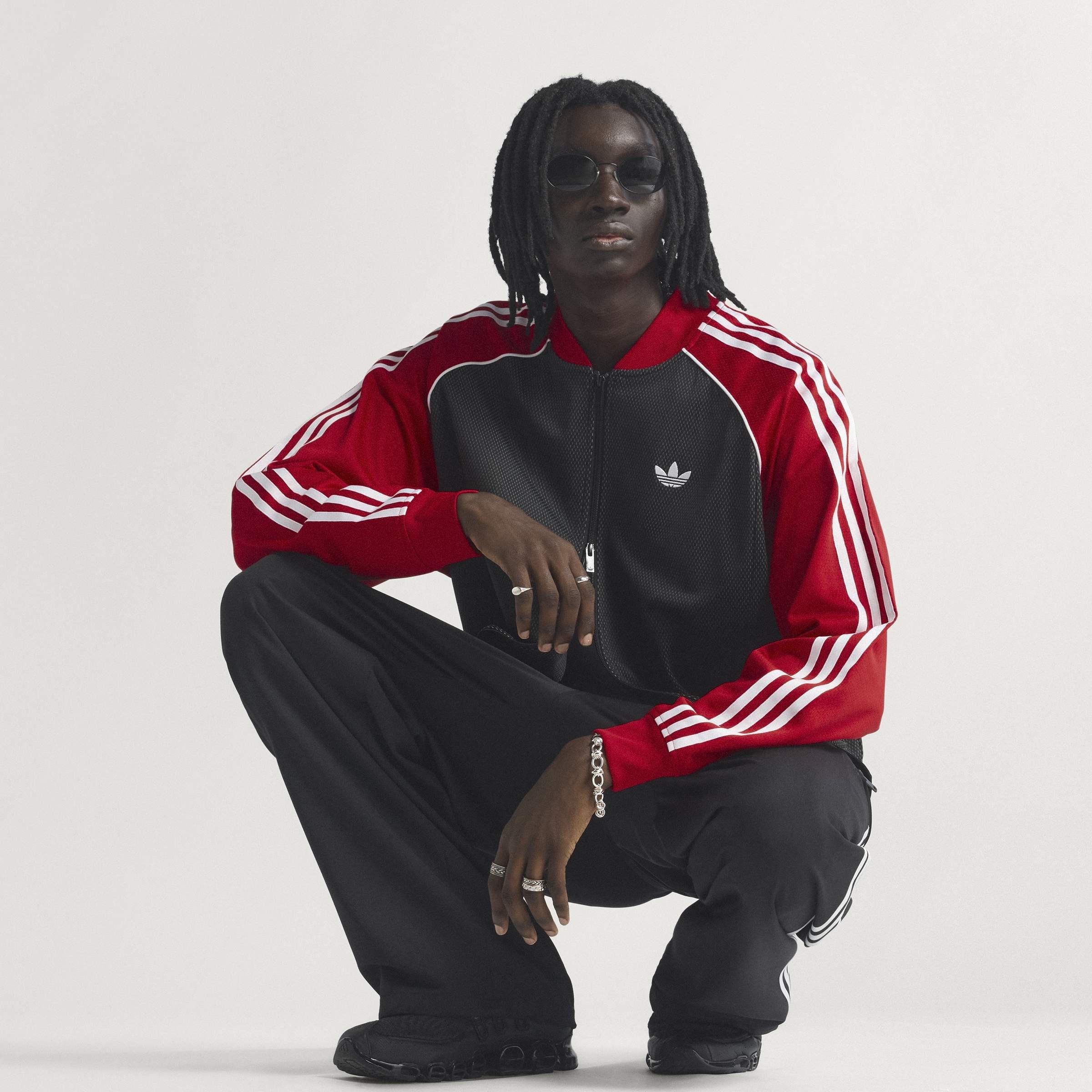 Sst Loose Mesh Track Top, Black, A701_ONE, large image number 11
