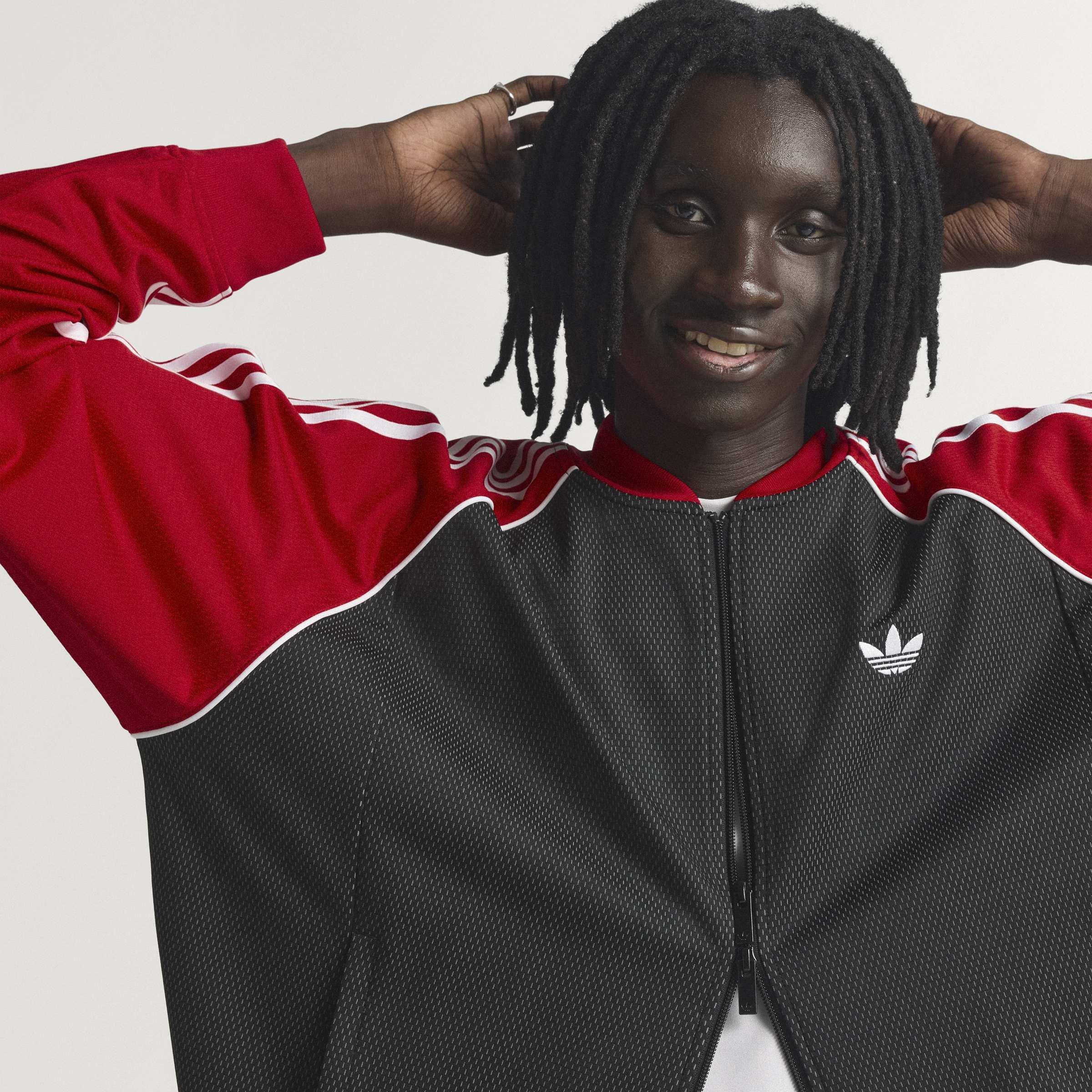 Sst Loose Mesh Track Top, Black, A701_ONE, large image number 12