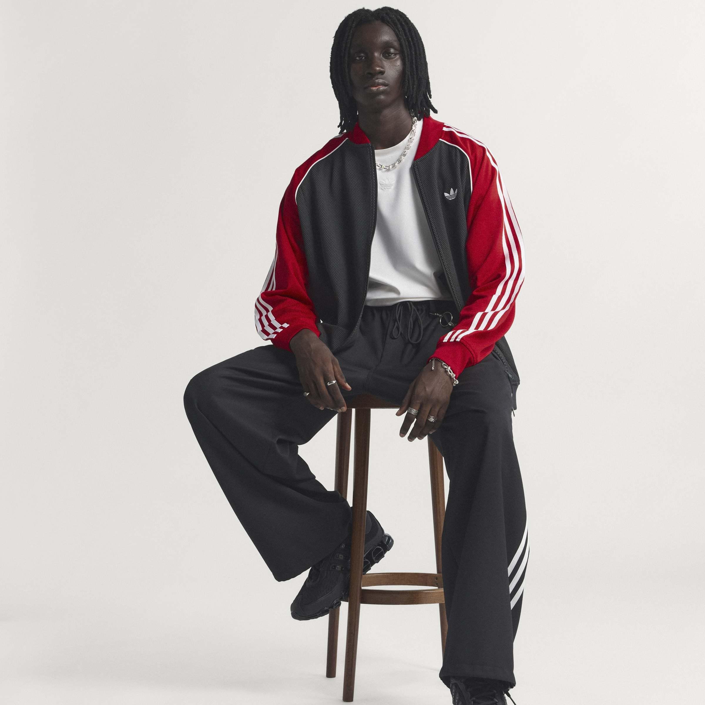 Sst Loose Mesh Track Top, Black, A701_ONE, large image number 14