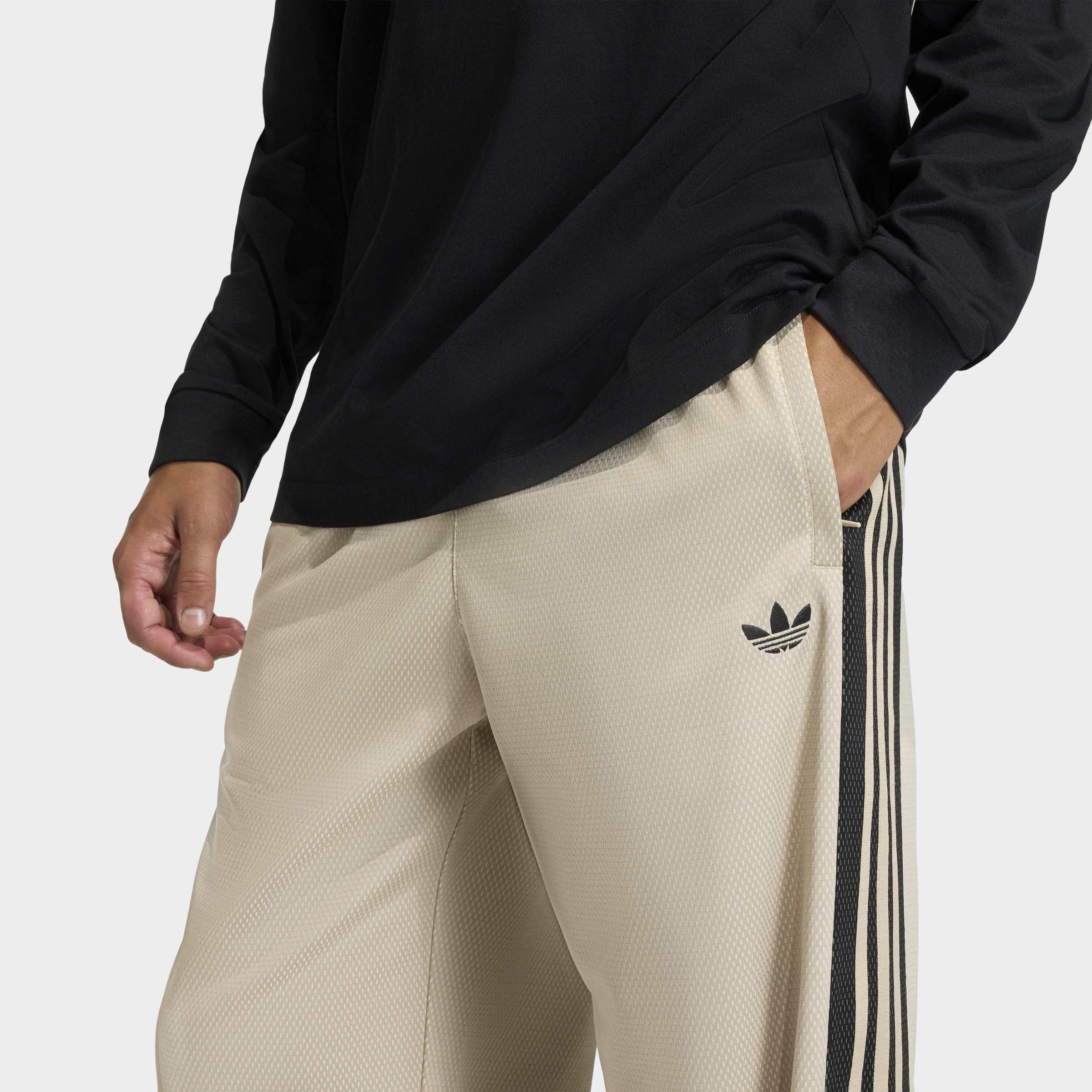 LOOSE MESH Tracksuit Bottoms, Beige, A701_ONE, large image number 3
