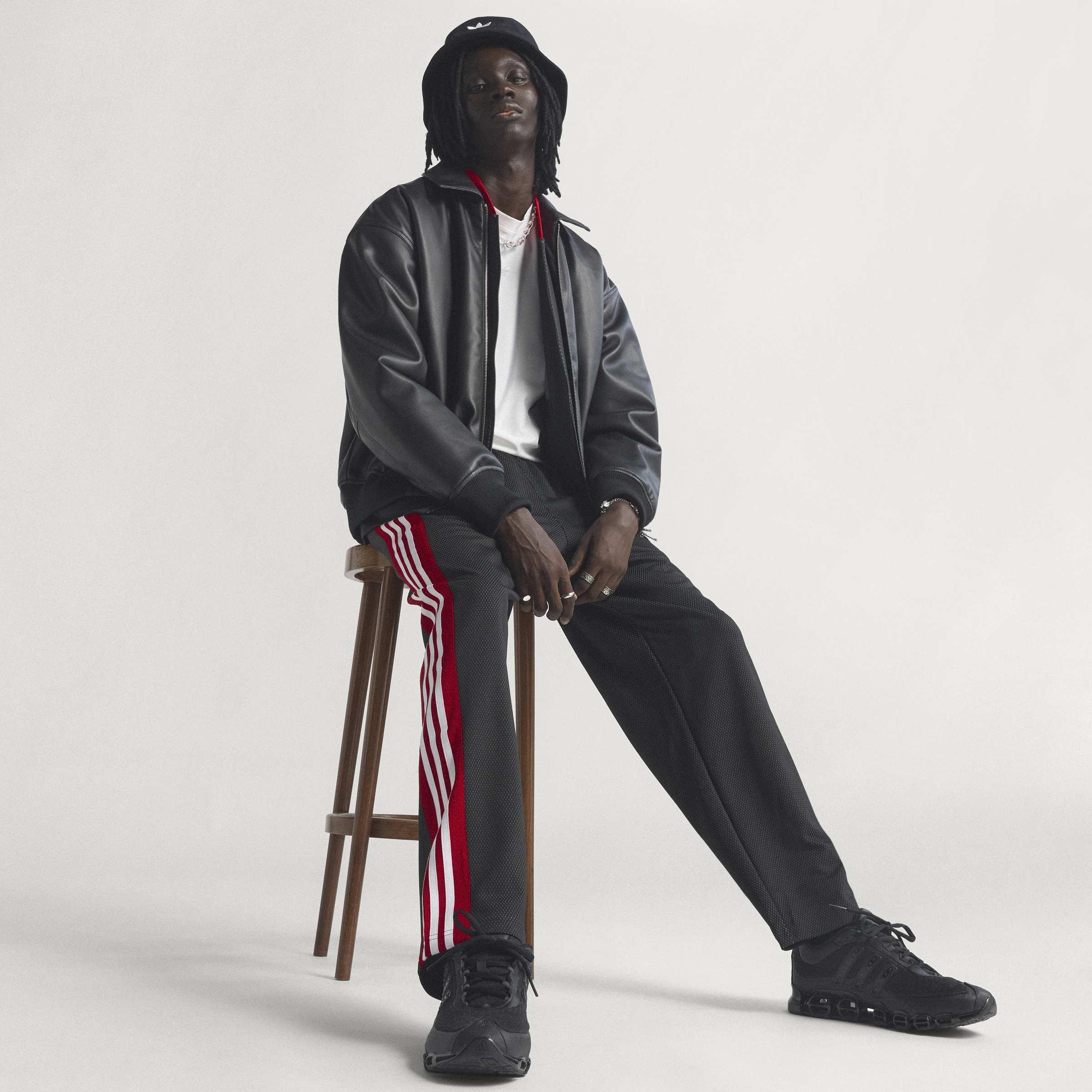 LOOSE MESH Tracksuit Bottoms, Black, A701_ONE, large image number 7