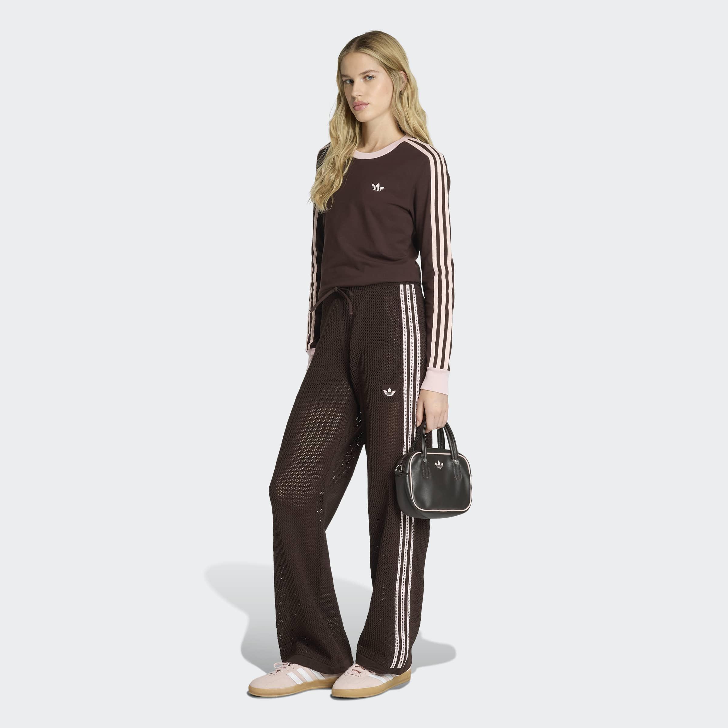 Knitted Crochet Firebird Tracksuit Bottoms, Brown, A701_ONE, large image number 5