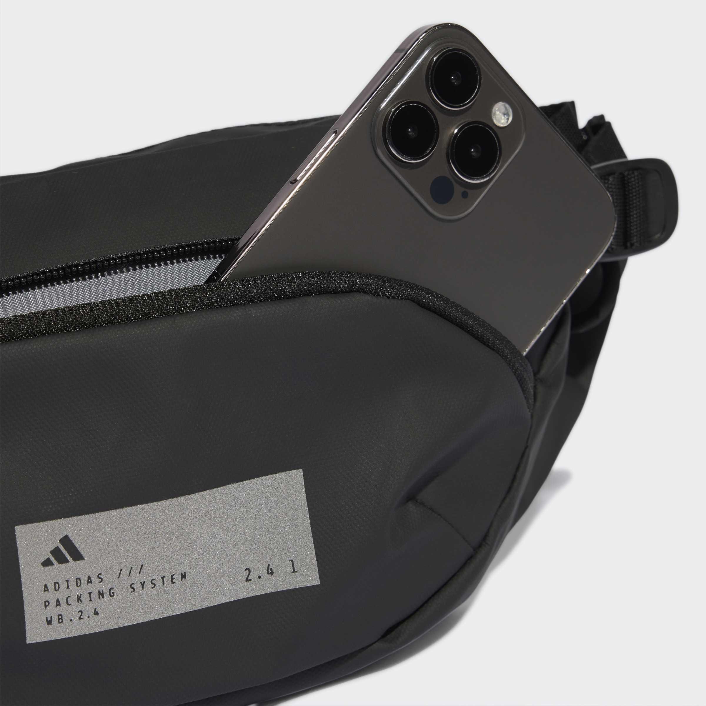 Unisex Hybrid Waistbag, Black, A701_ONE, large image number 6