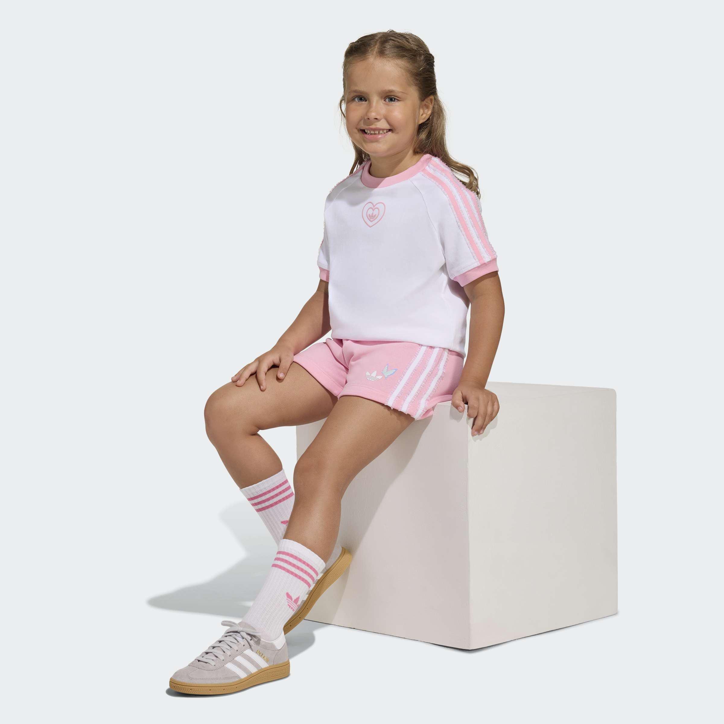 Kids Adidas Disney Short T-Shirt Set, White, A701_ONE, large image number 3