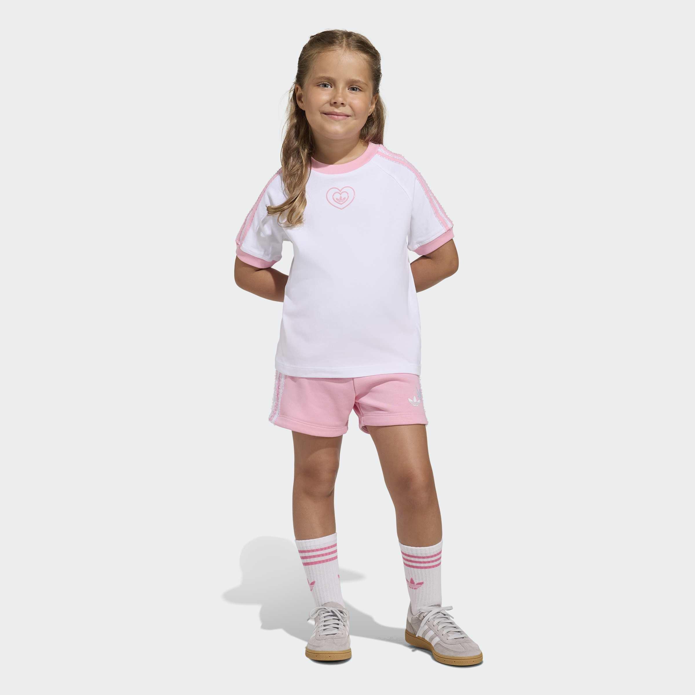 Kids Adidas Disney Short T-Shirt Set, White, A701_ONE, large image number 6