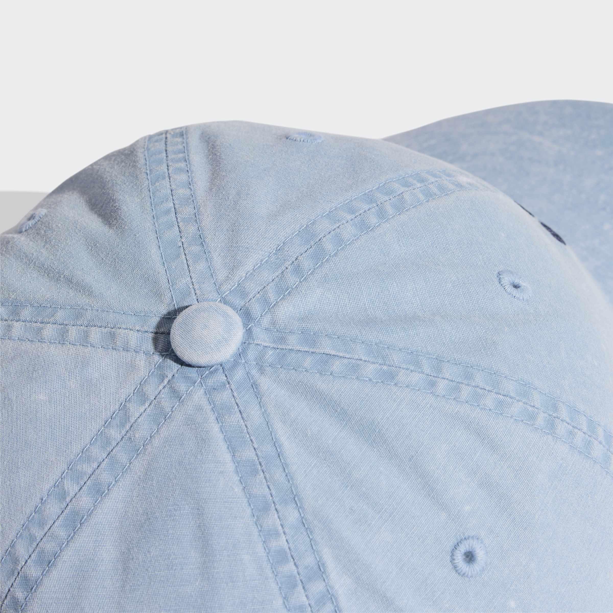 Unisex Baseball Cap Washed, Blue, A701_ONE, large image number 3