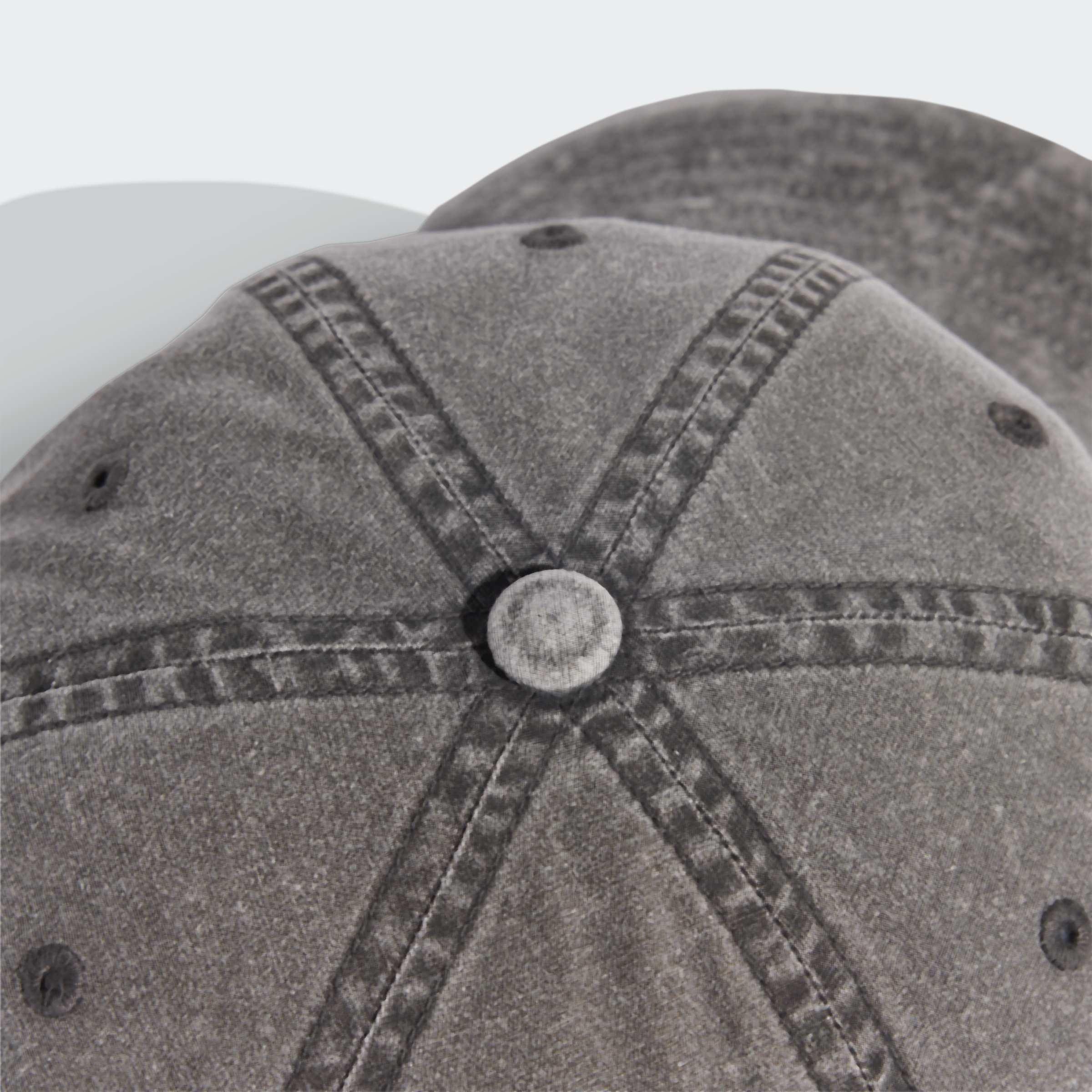 Unisex Baseball Cap Washed, Black, A701_ONE, large image number 2