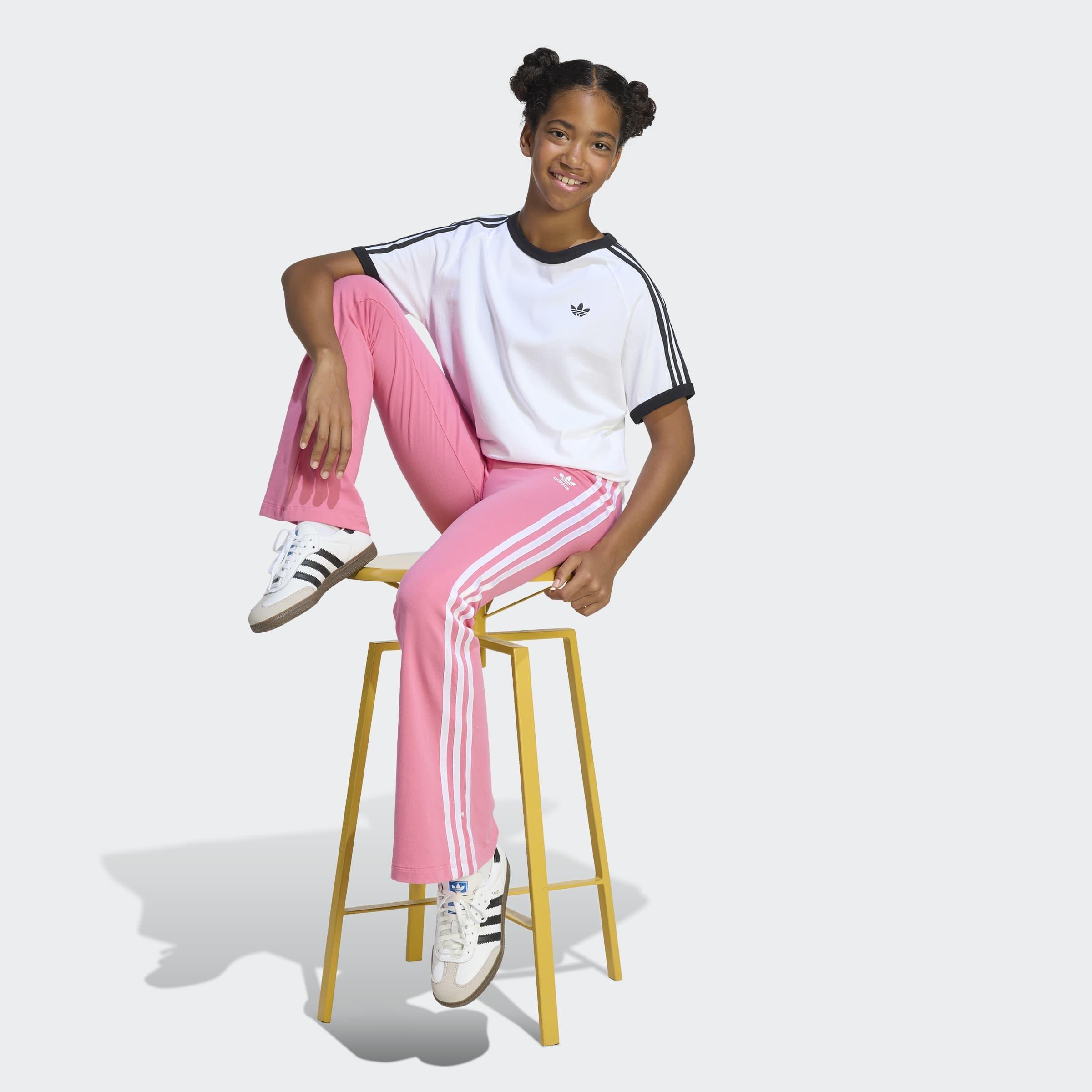 Kids Unisex 3 Stripes T-Shirt, White, A701_ONE, large image number 7