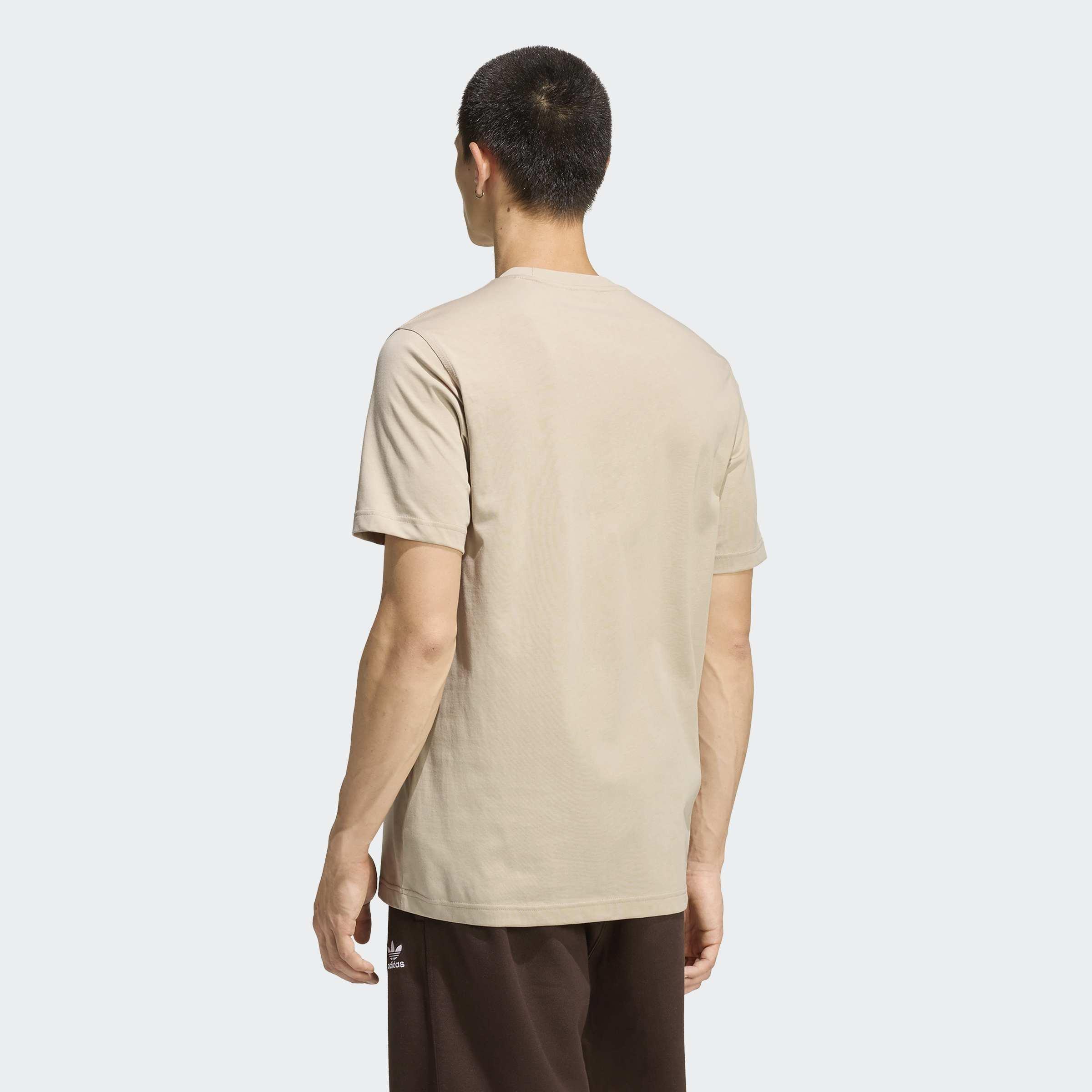 Trefoil Essentials Tee, Beige, A701_ONE, medium