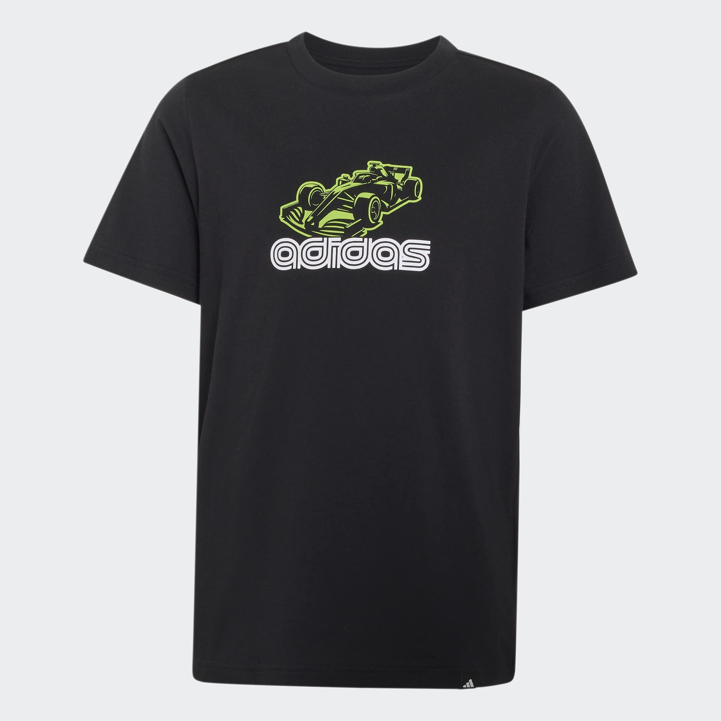 Kids Unisex Adrenaline Aesthetic Graphic T-Shirt, Black