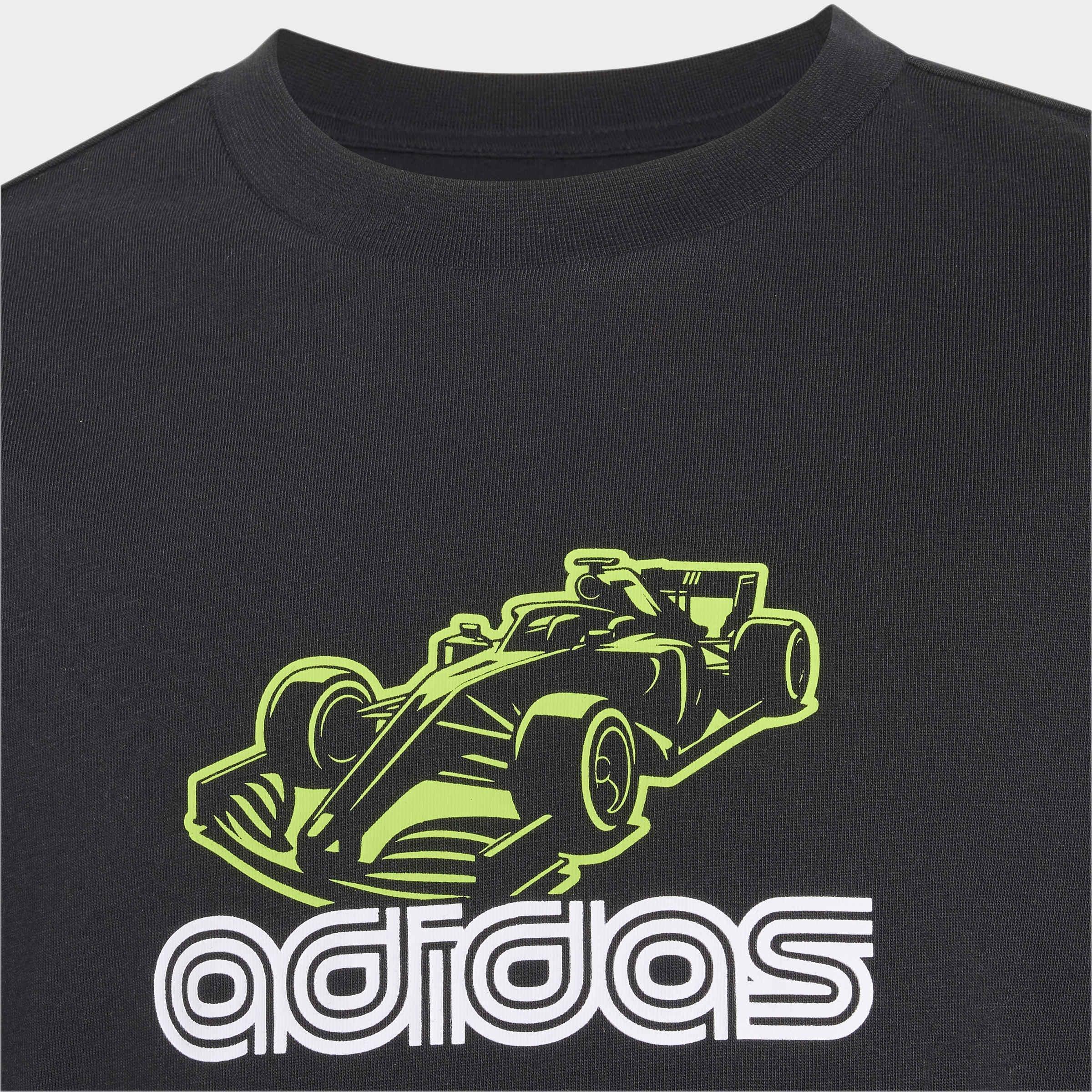 Kids Unisex Adrenaline Aesthetic Graphic T-Shirt, Black, A701_ONE, large image number 4