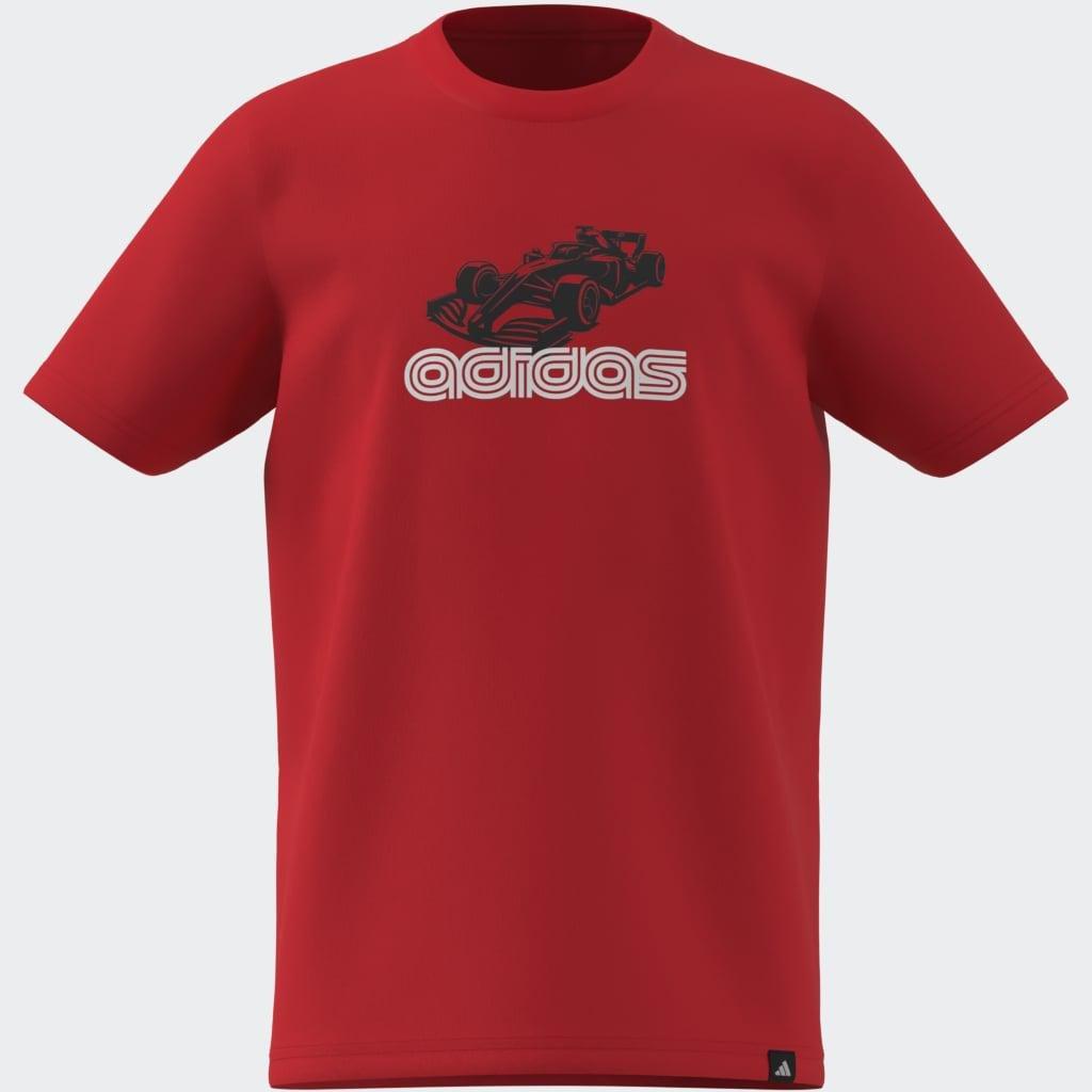 Kids Unisex Adrenaline Aesthetic Graphic T-Shirt, Red