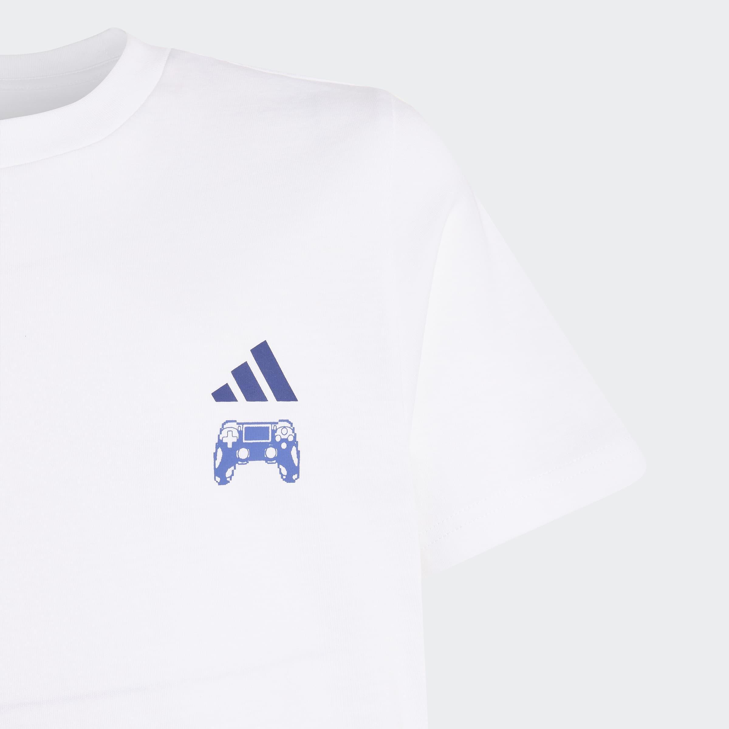 Kids Unisex Gaming Graphic T-Shirt, White, A701_ONE, large image number 2