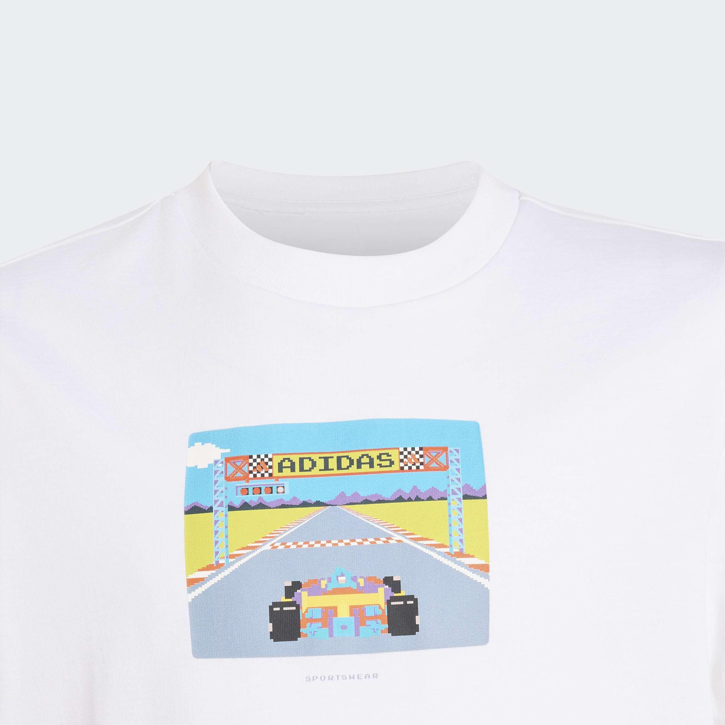 Kids Unisex Gaming Graphic T-Shirt, White, A701_ONE, large image number 4
