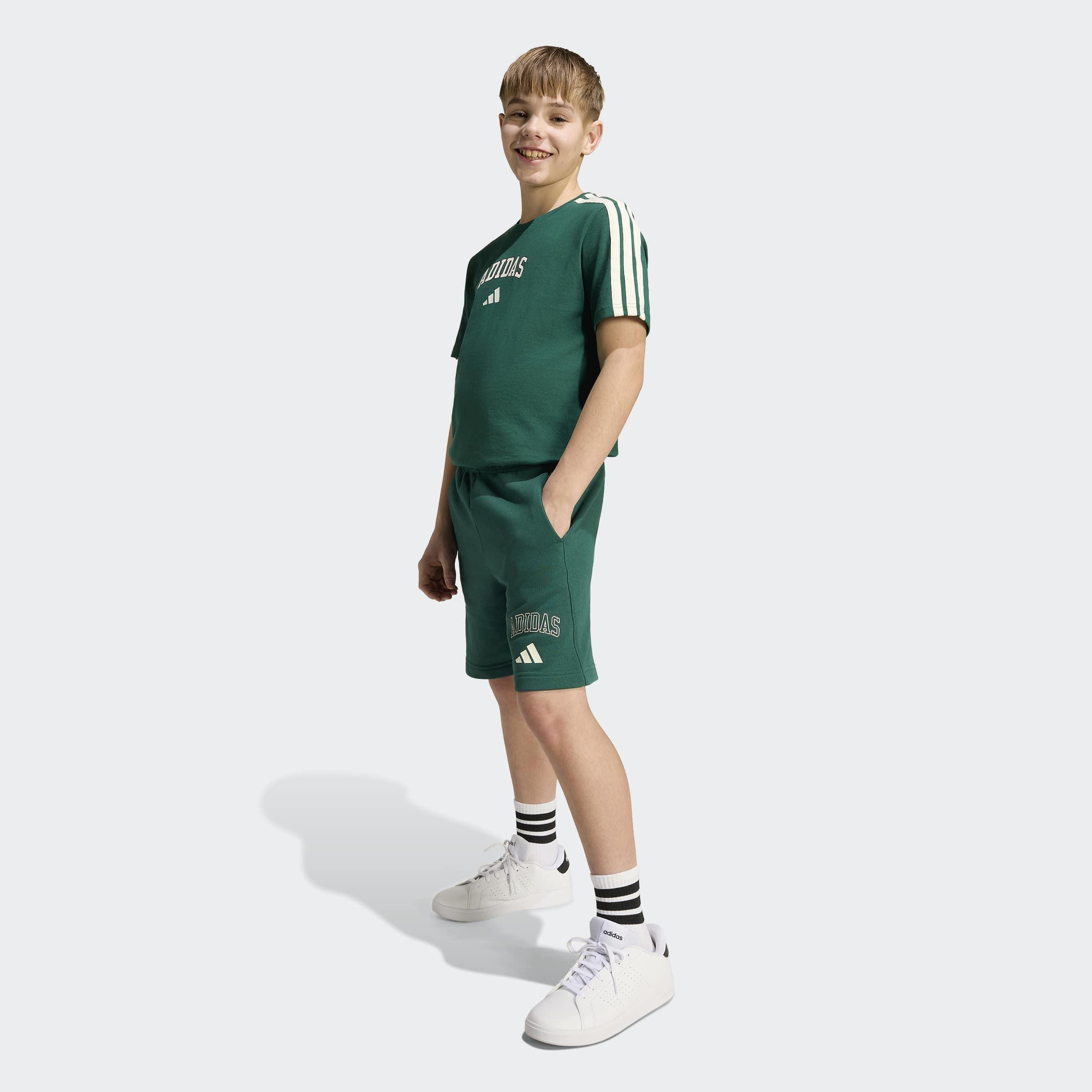 Kids Unisex Collegiate Graphic T-Shirt, Green, A701_ONE, large image number 5