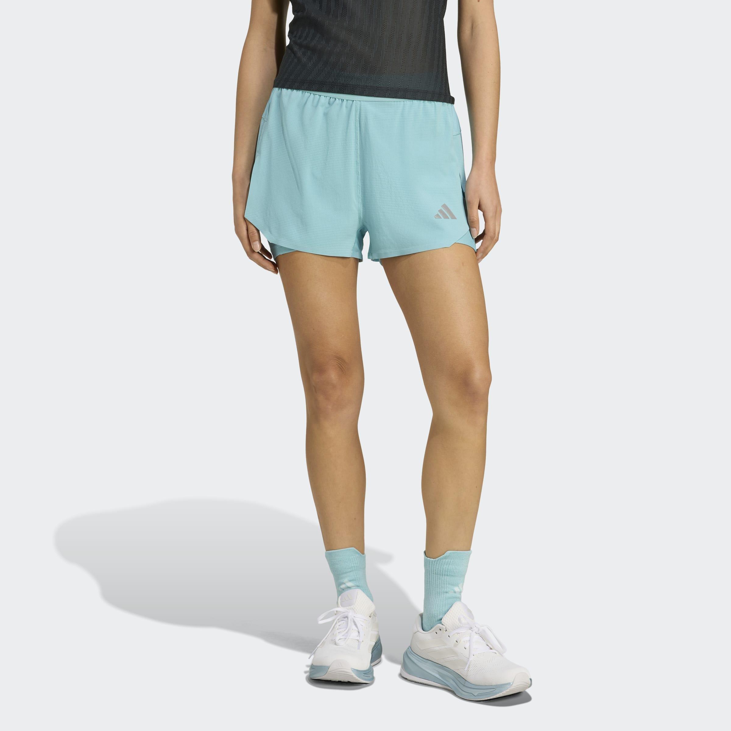 Adi365 Running CLIMACOOL+ 2-In-1 Shorts, Green, A701_ONE, large image number 5