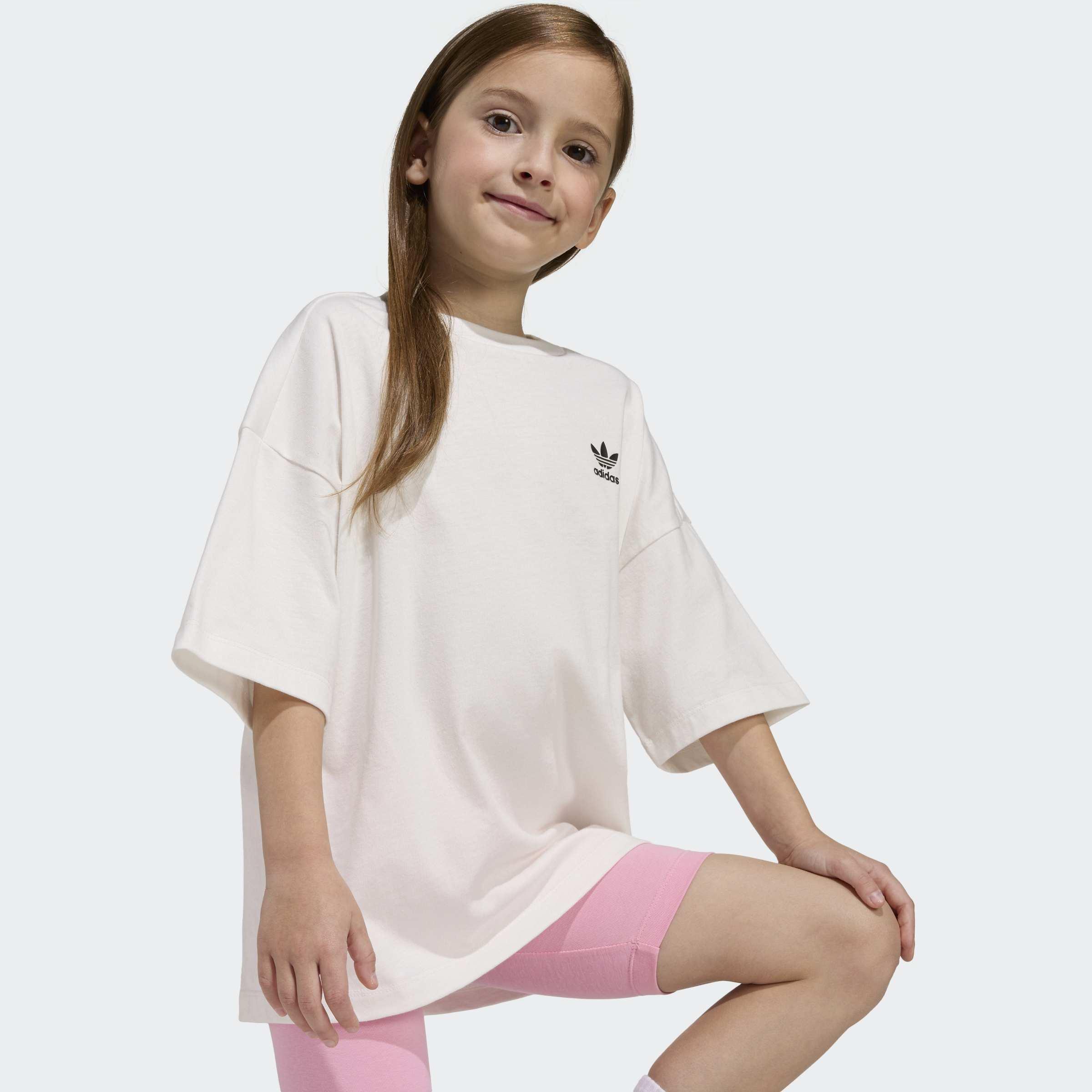 Kids Cycling Shorts and Tee Set, Pink, A701_ONE, large image number 3