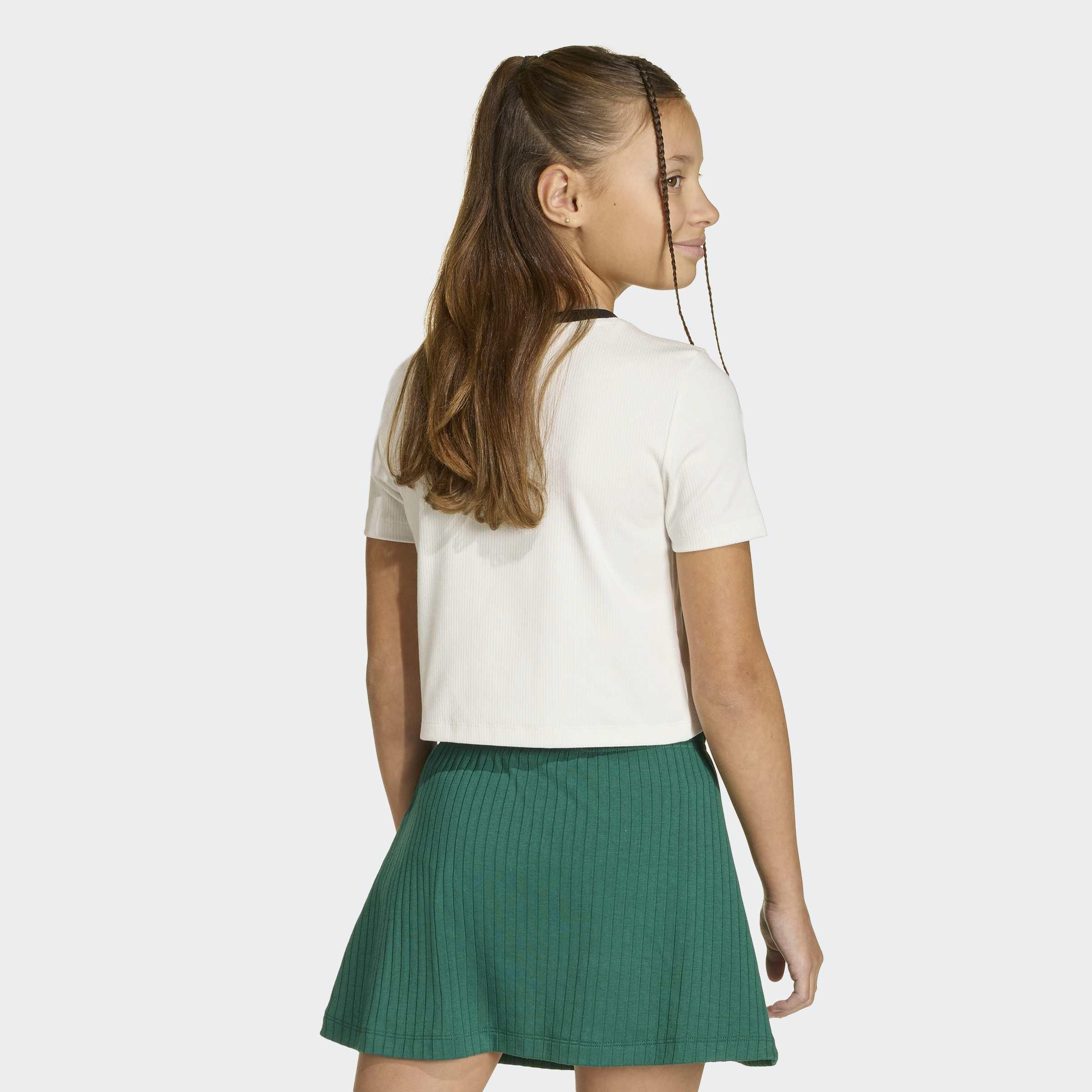 Kids Tight Mini Rib T-Shirt, White, A701_ONE, large image number 0