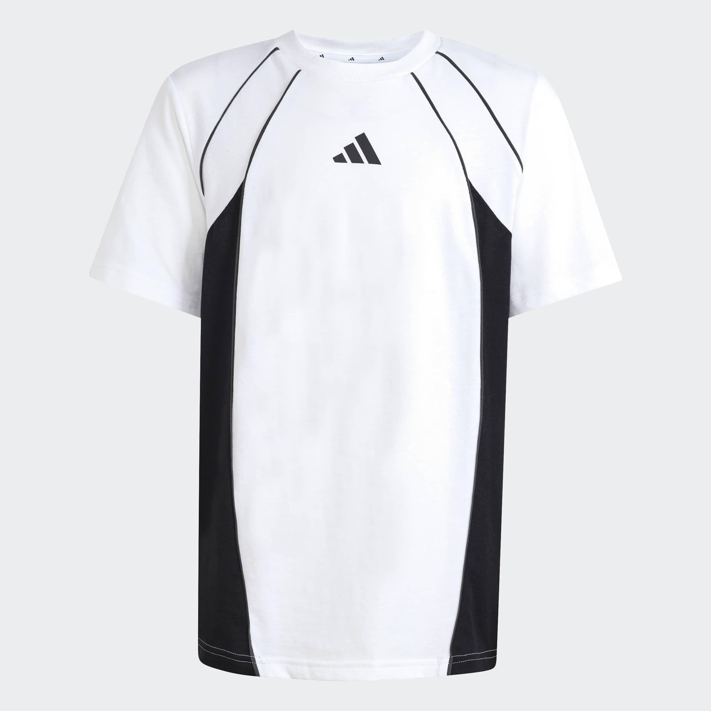 Kids Unisex Color Block T-Shirt, White