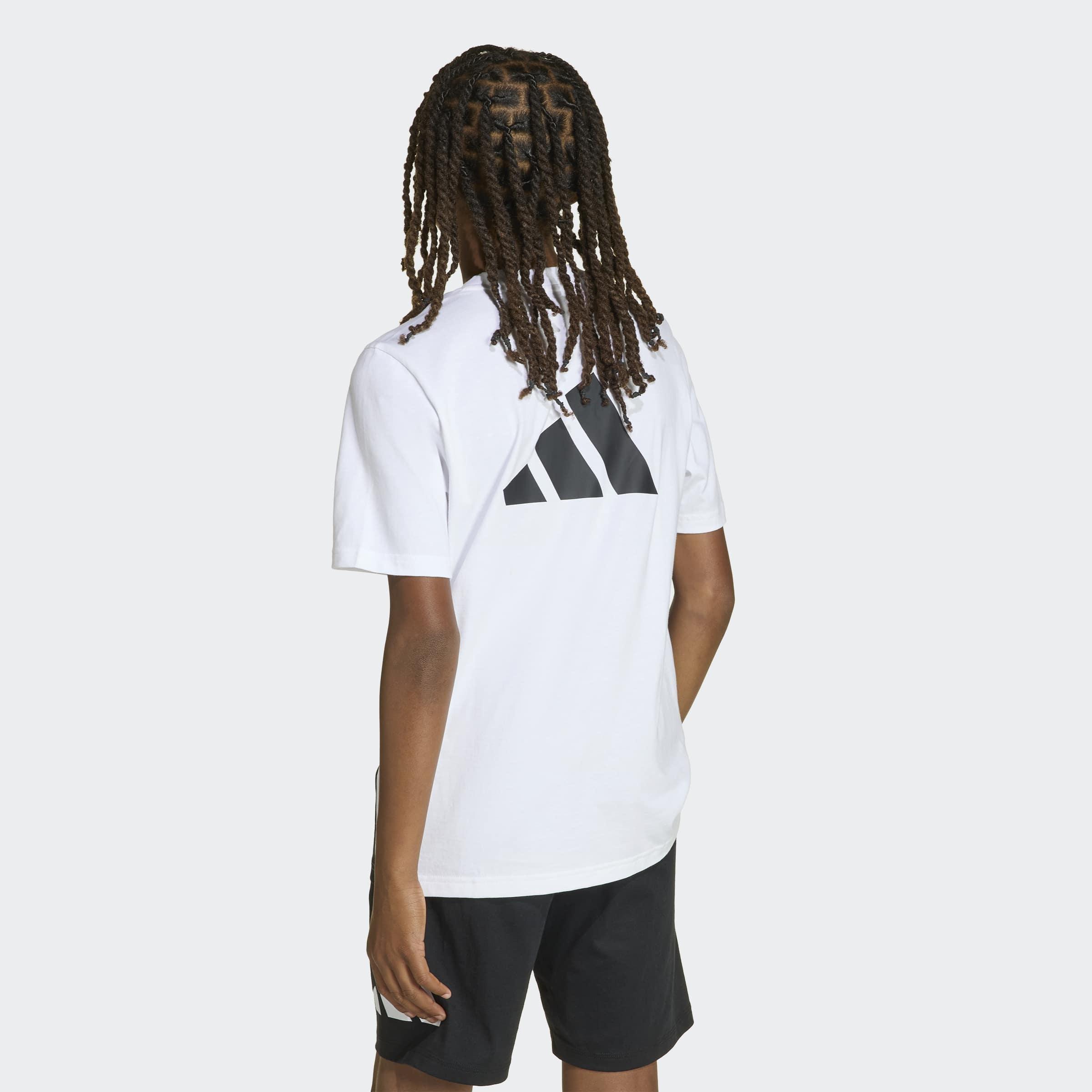 Kids Unisex Color Block T-Shirt, White