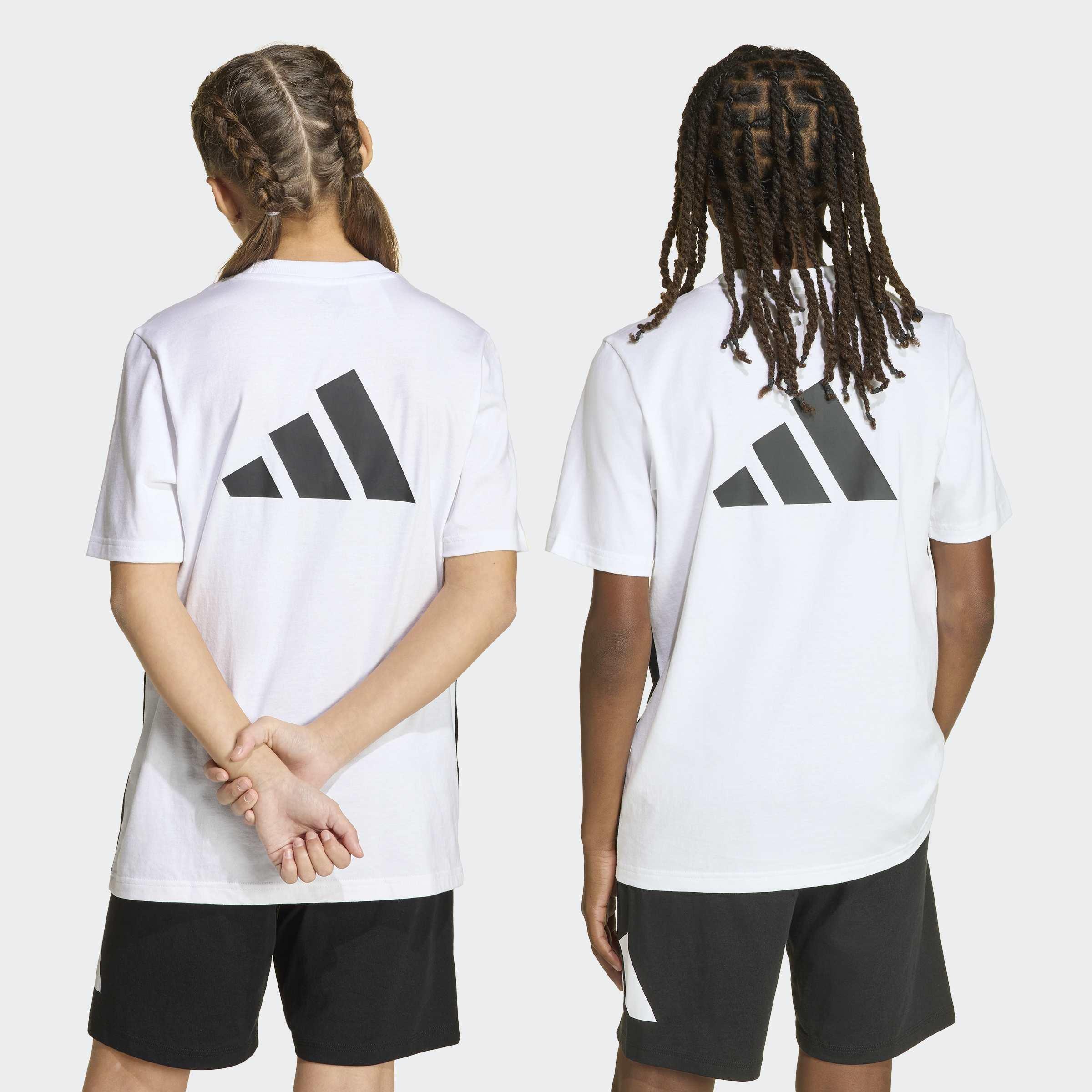 Kids Unisex Color Block T-Shirt, White, A701_ONE, large image number 2