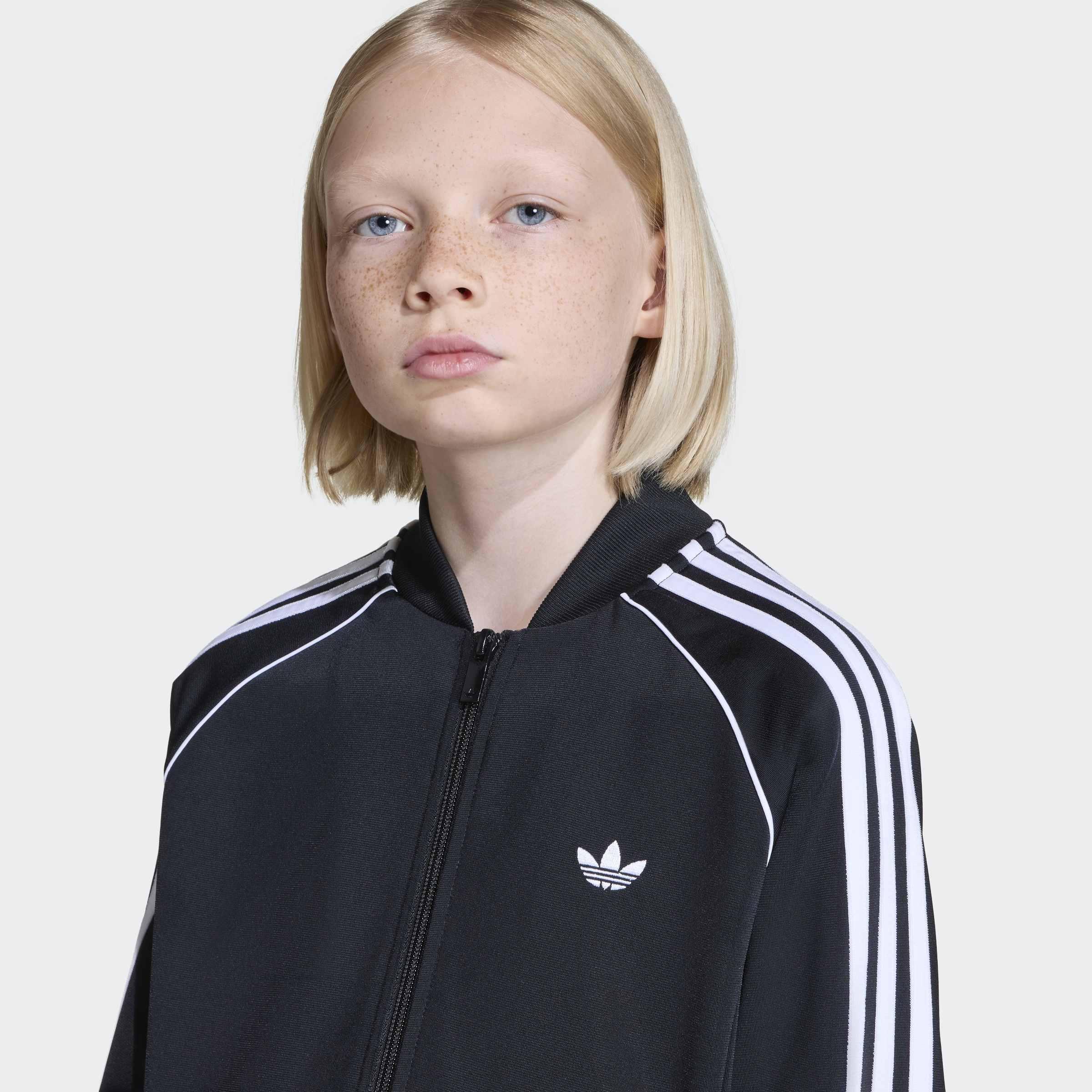 Kids Unisex Sst Track Top, Black, A701_ONE, large image number 3