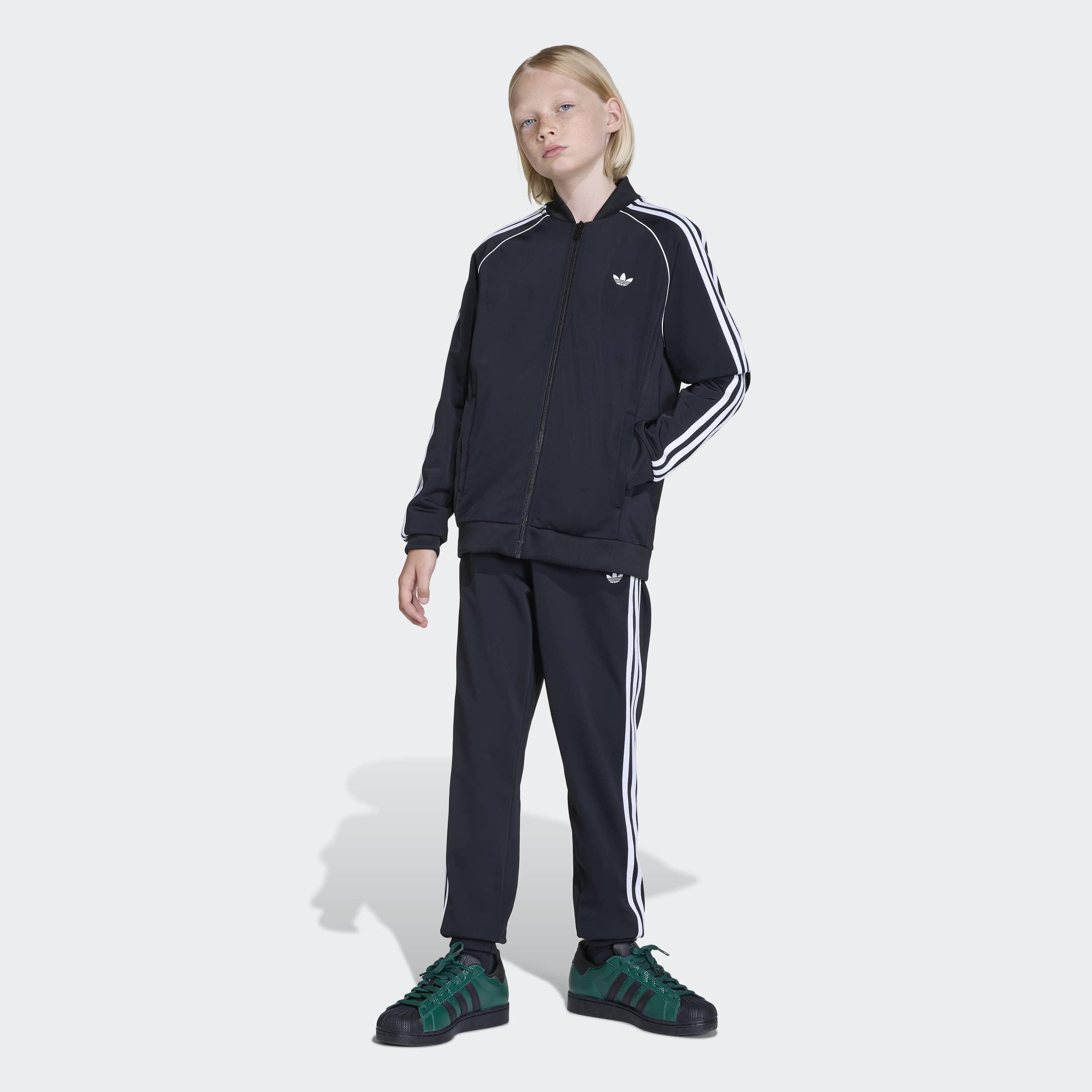 Kids Unisex Sst Track Top, Black, A701_ONE, large image number 4