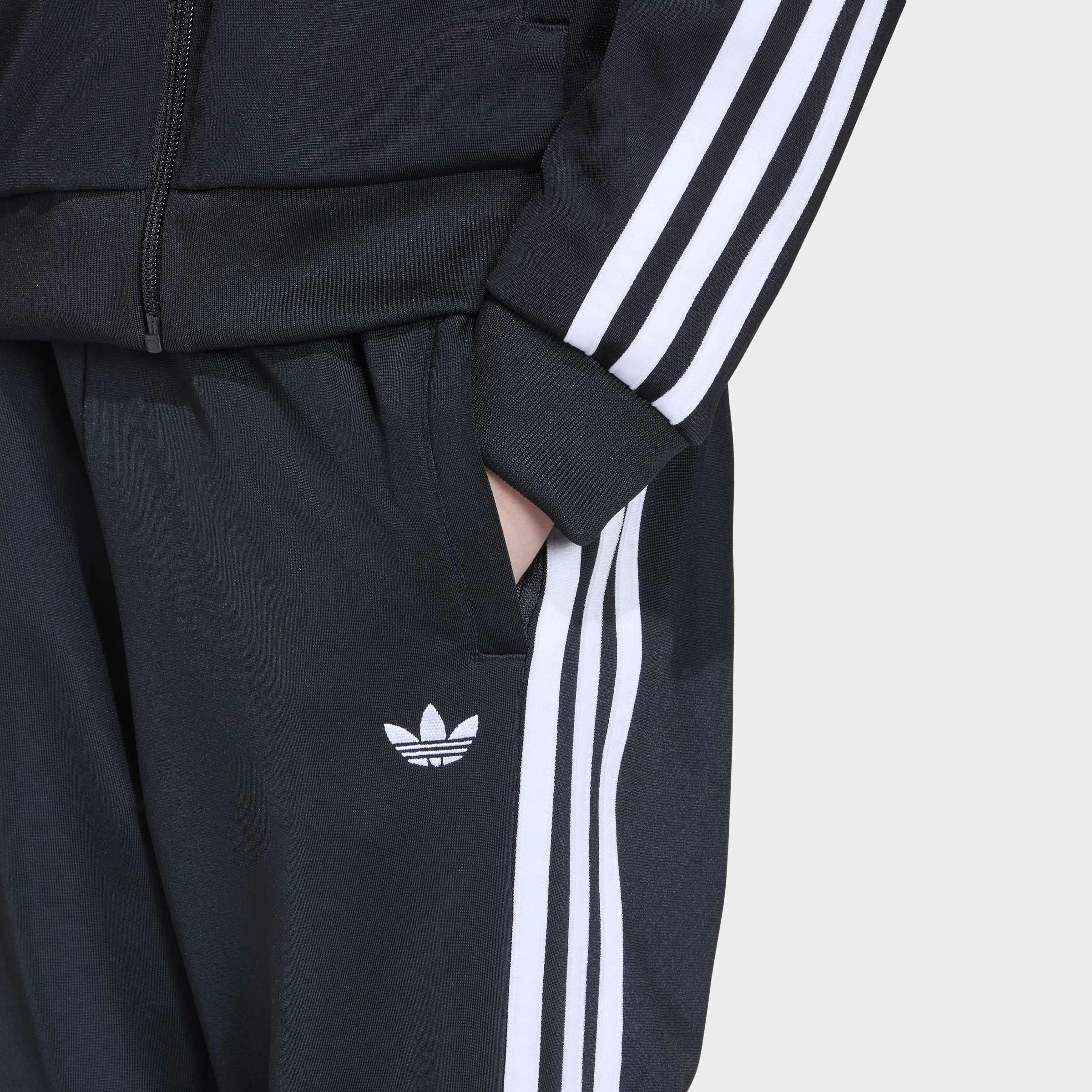 Kids Unisex SST TRACK Tracksuit Bottoms, Black, A701_ONE, large image number 1