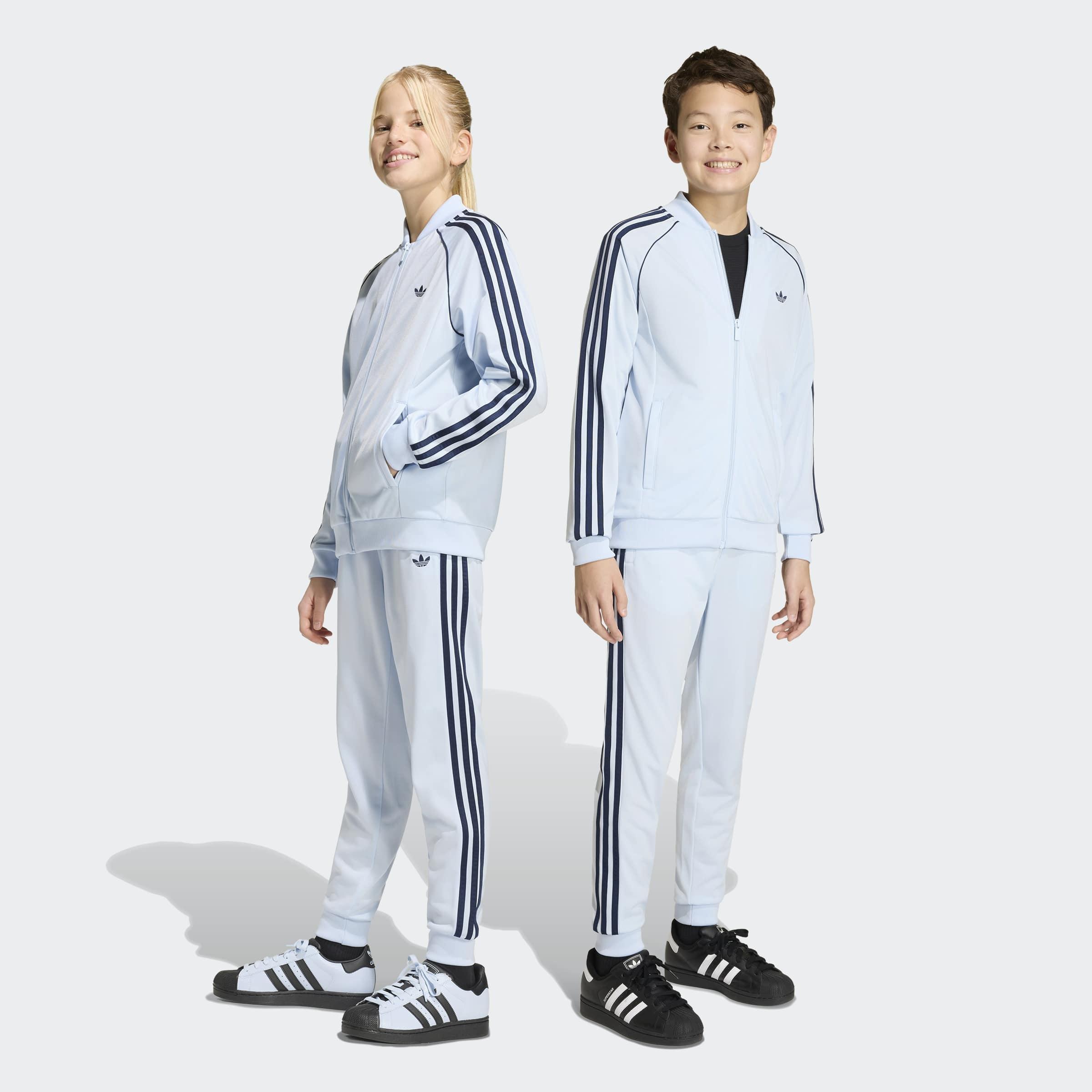 Kids Unisex SST TRACK Tracksuit Bottoms, Blue, A701_ONE, large image number 5