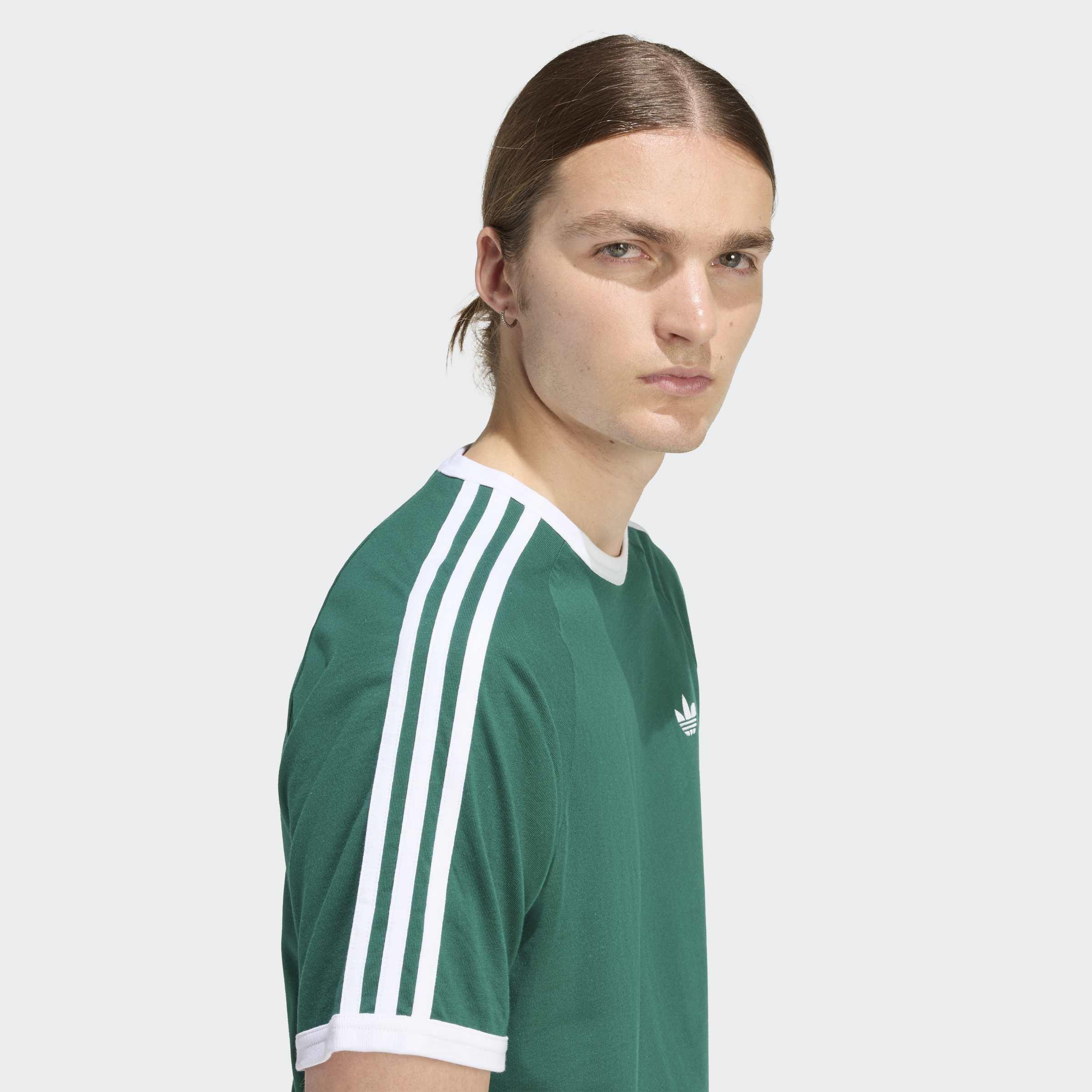 3-Stripes T-Shirt, Green, A701_ONE, large image number 2
