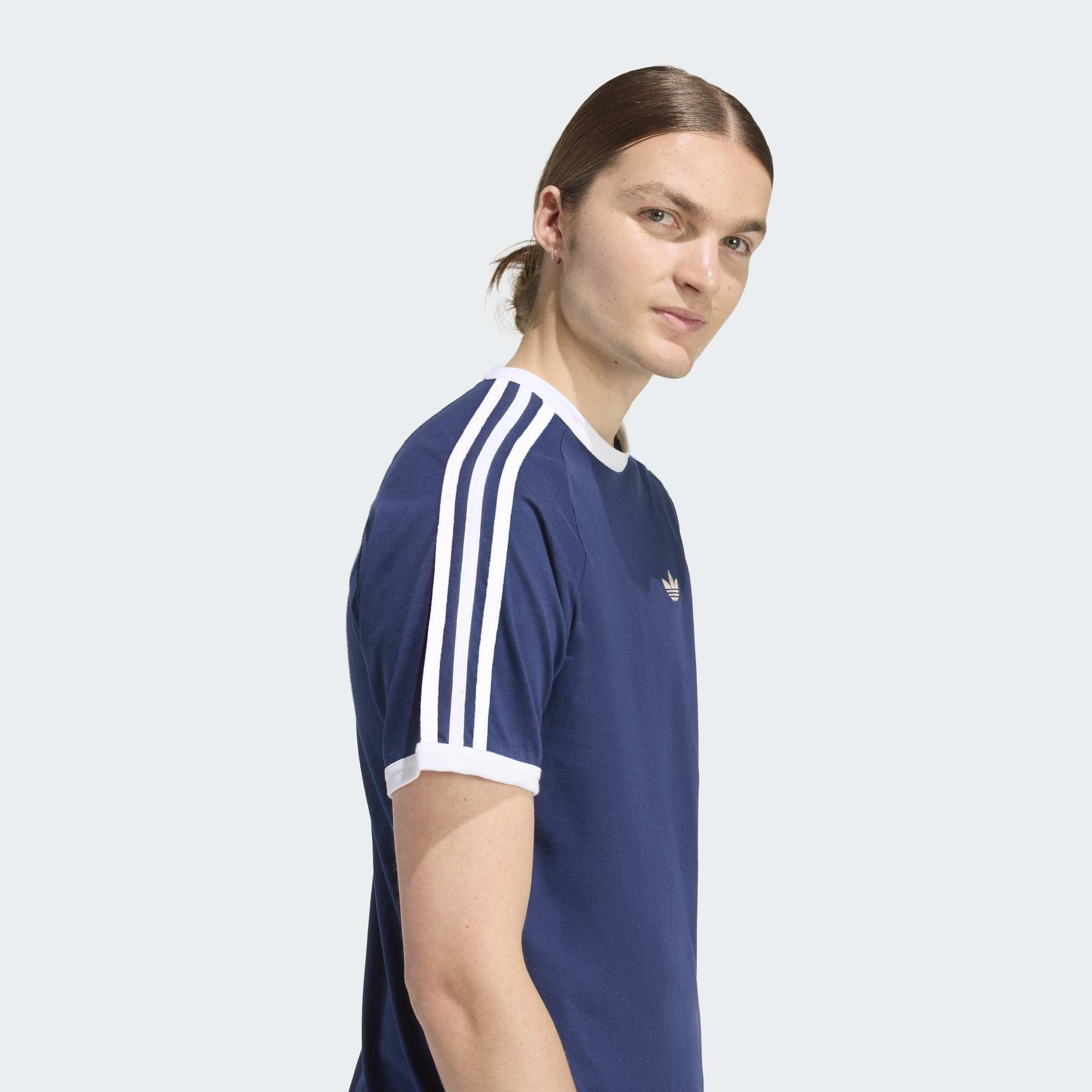 3-Stripes T-Shirt, Blue, A701_ONE, large image number 3