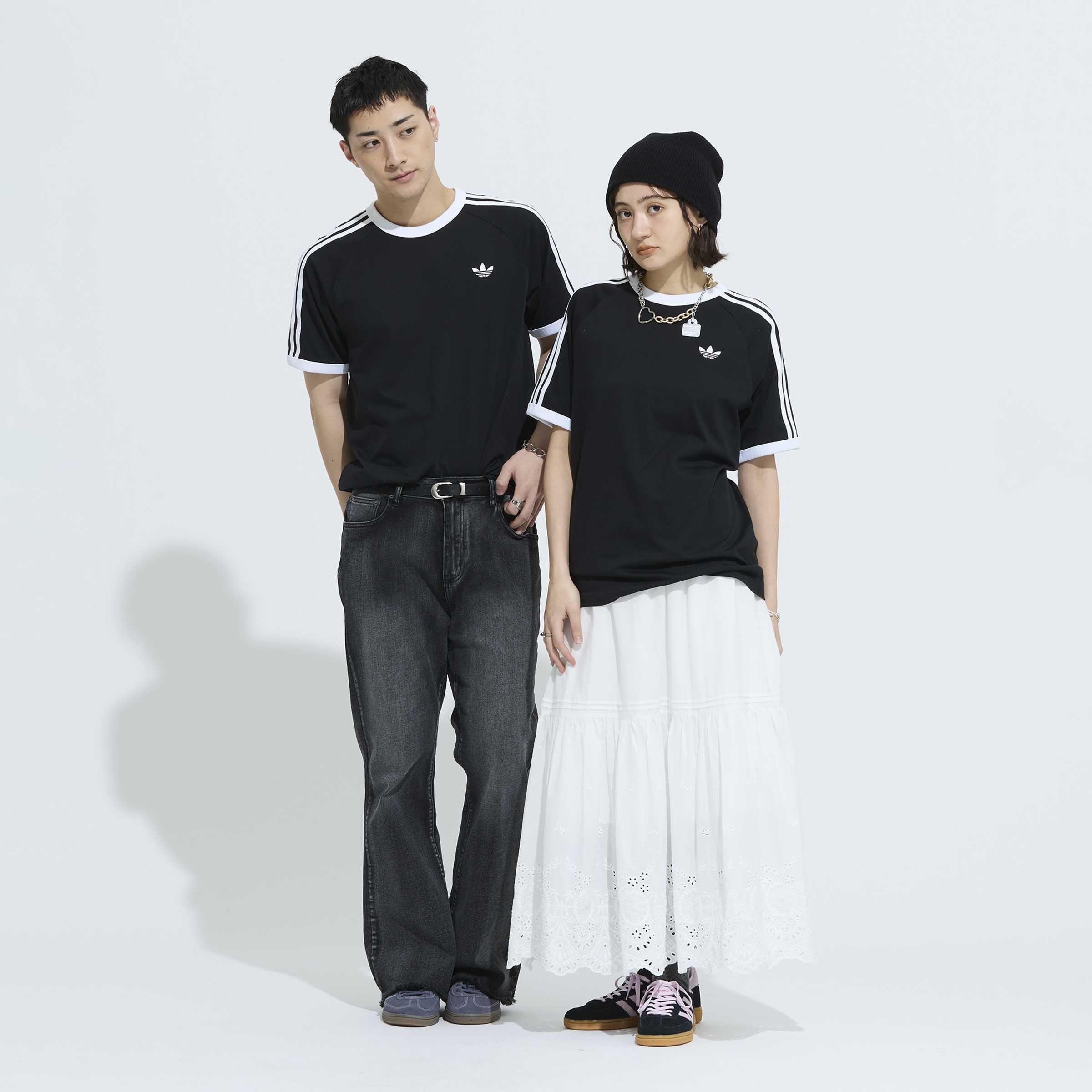 3-Stripes T-Shirt, Black, A701_ONE, large image number 4