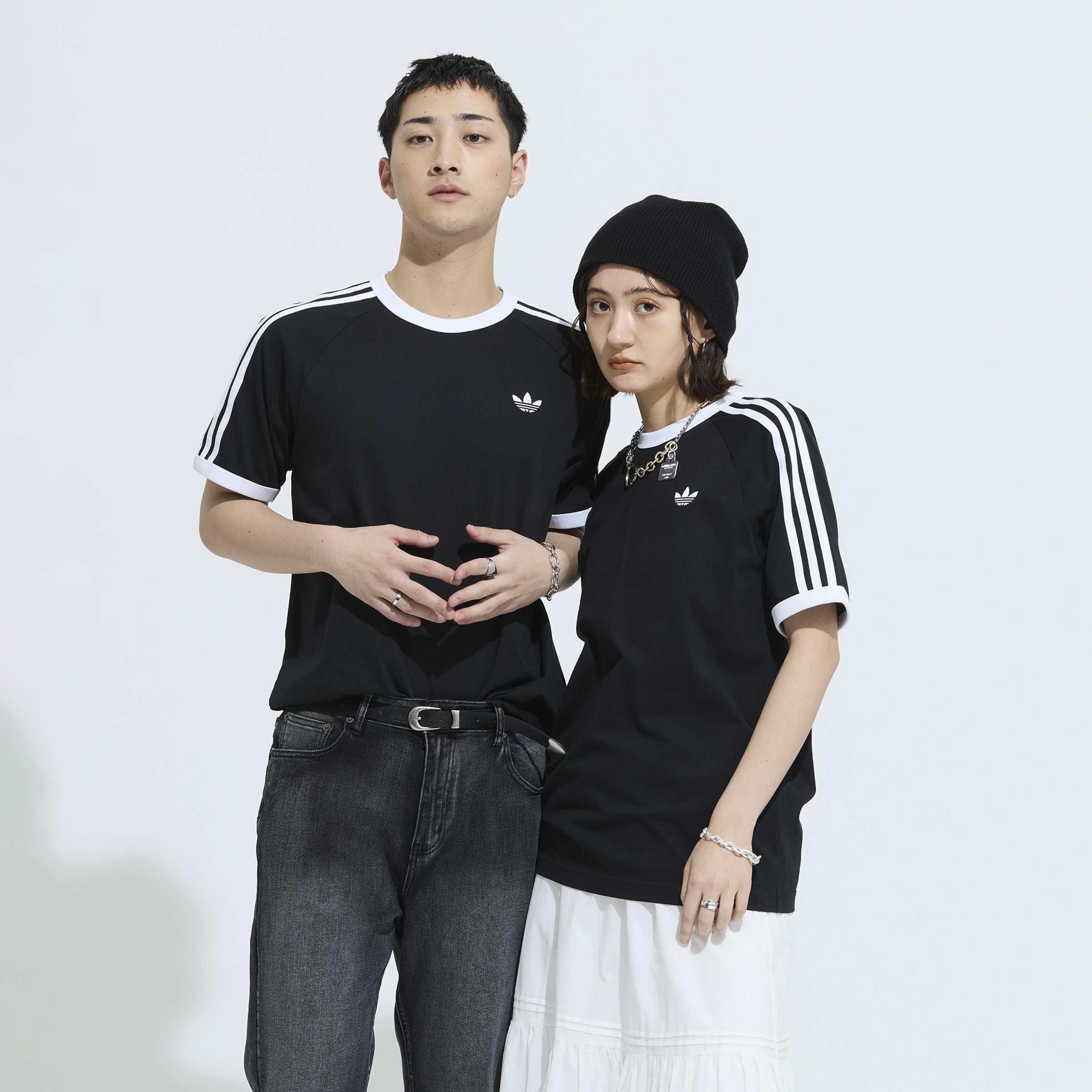 3-Stripes T-Shirt, Black, A701_ONE, large image number 5