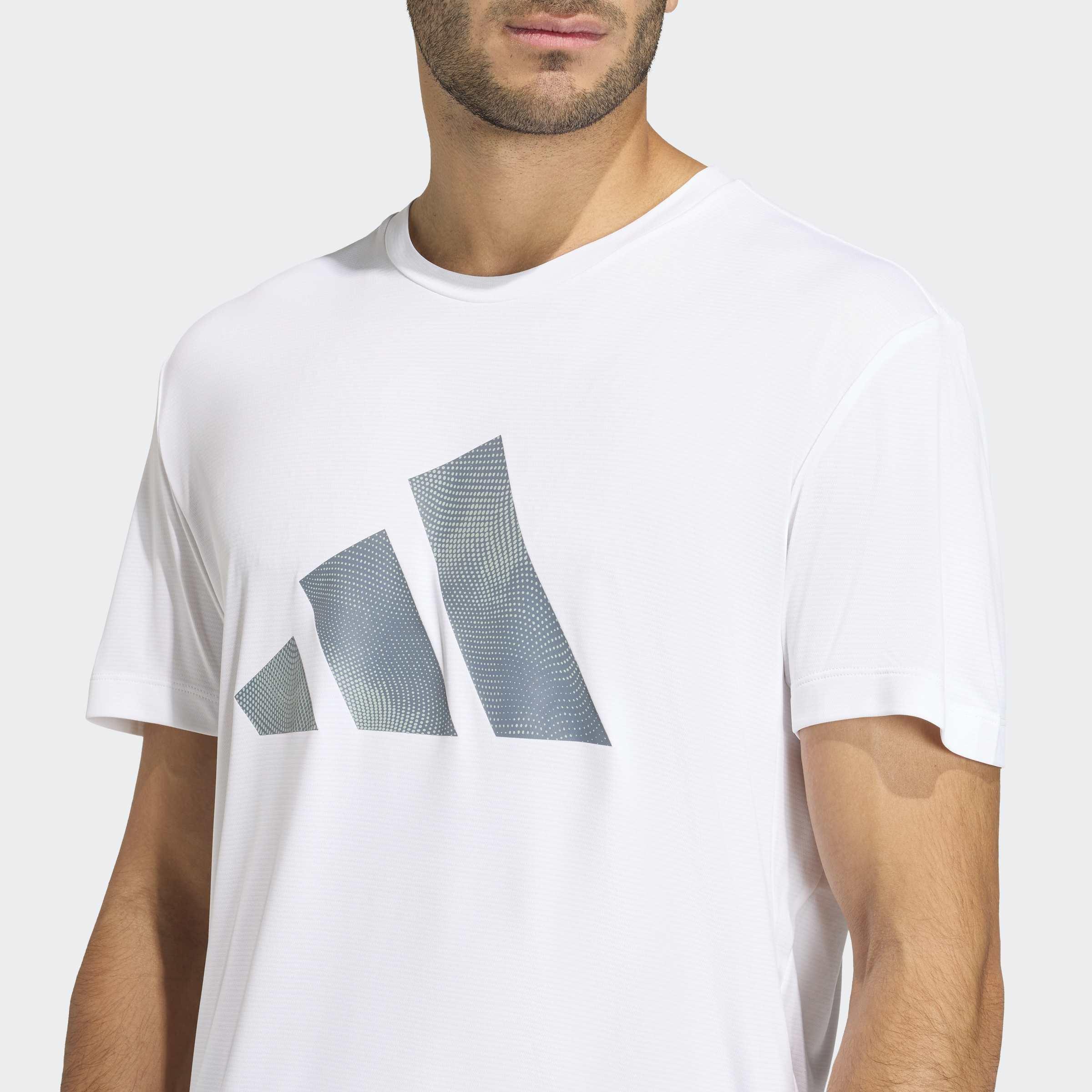 Adi365 Running Essentials Brand Love T-Shirt, White, A701_ONE, large image number 2