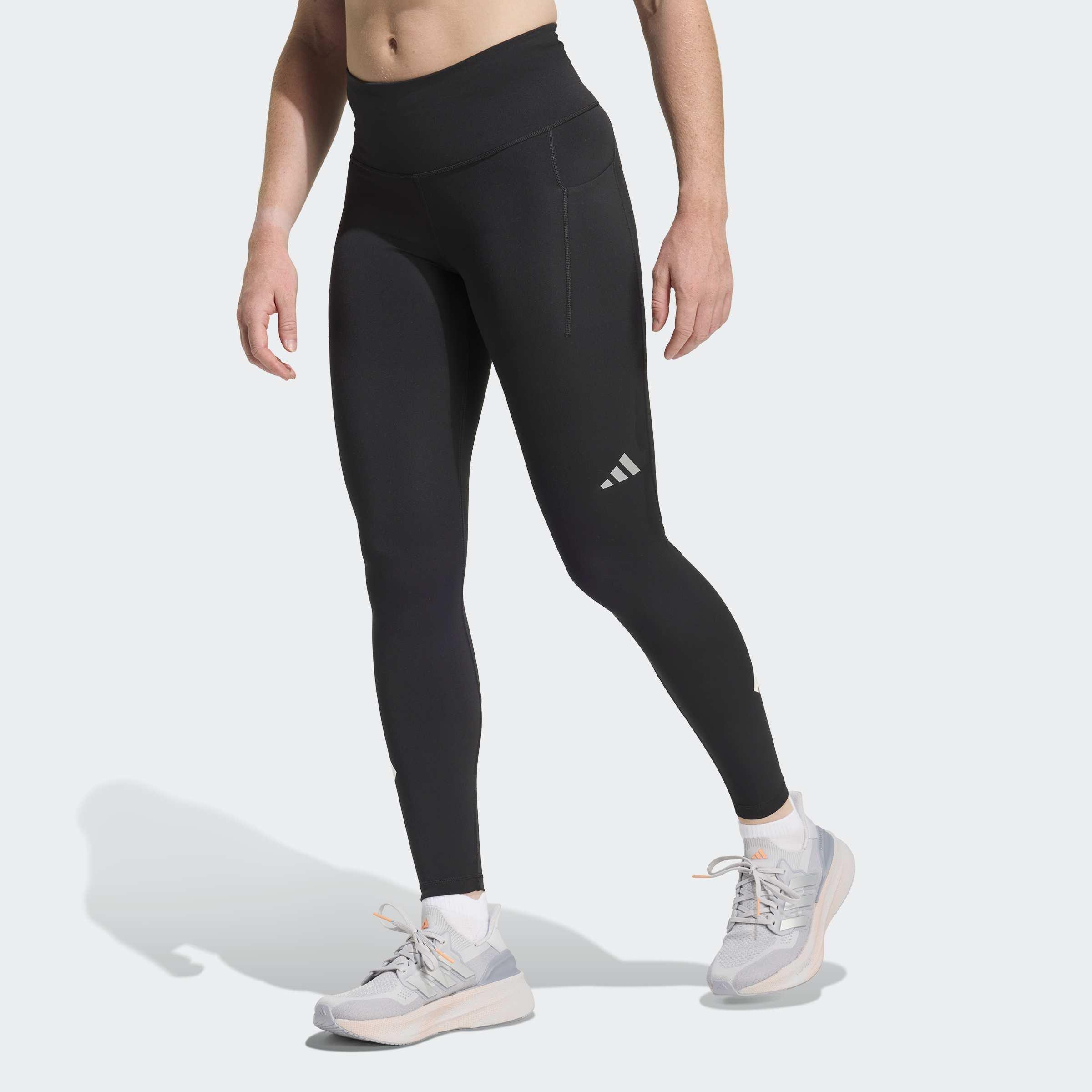 adi365 Climacool 3 Stripes Running Full Length Leggings, Black, A701_ONE, large image number 4