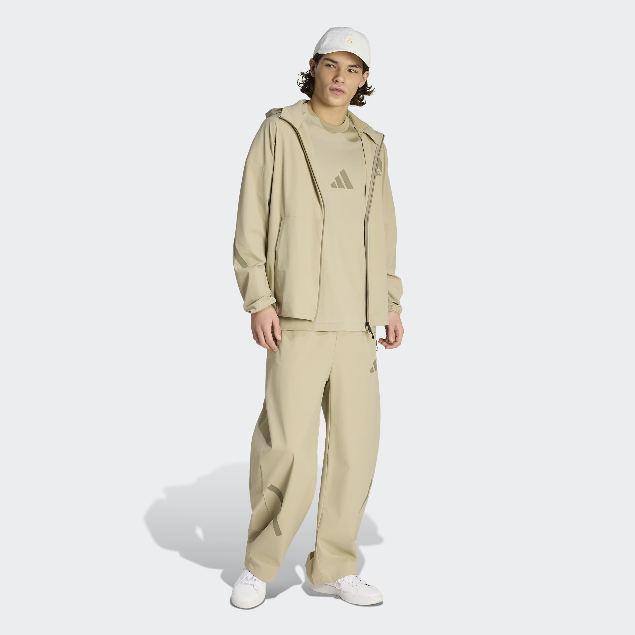 adidas Z.N.E. T-Shirt, Brown, A701_ONE, large image number 4